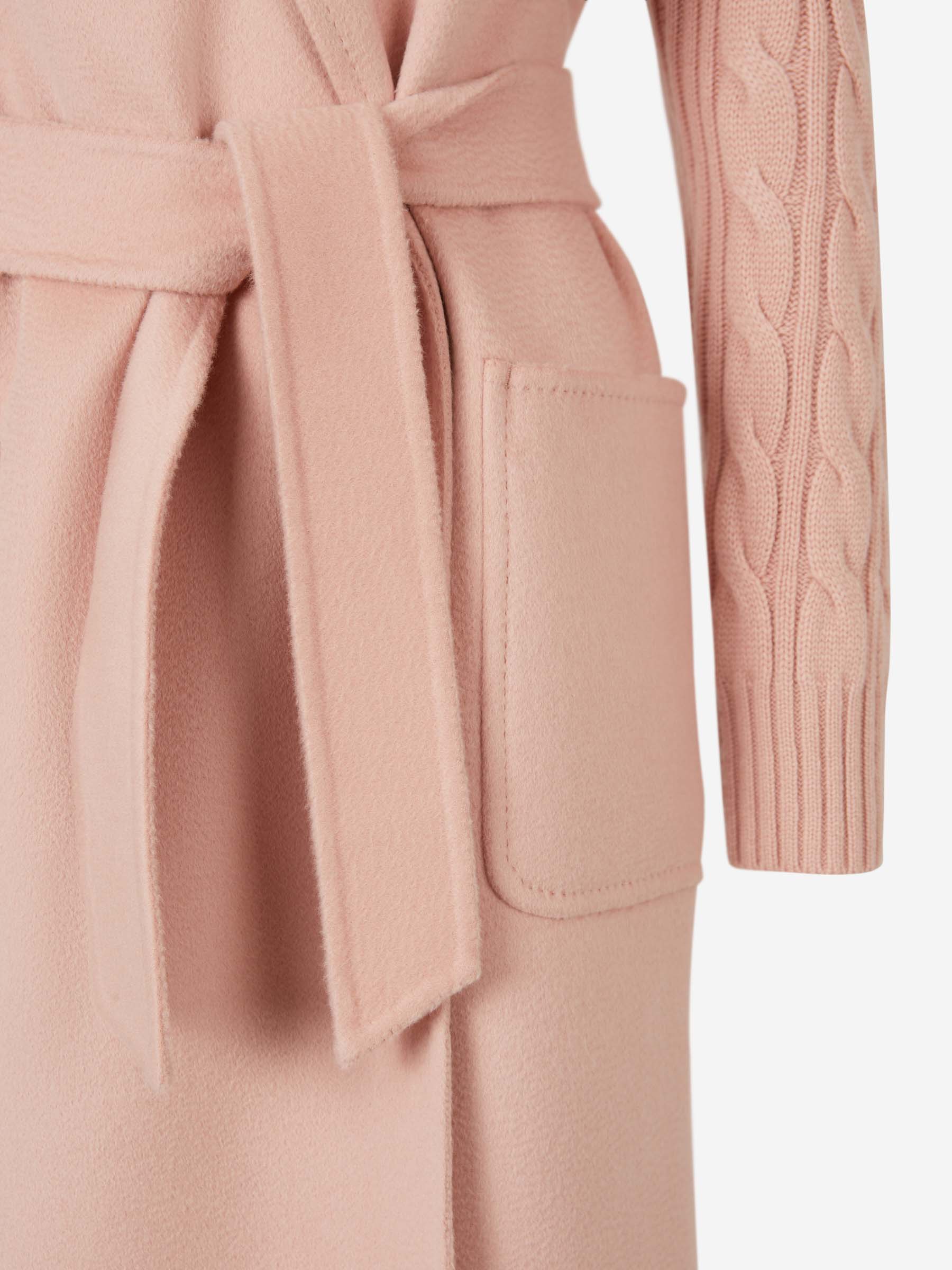 Max Mara Abrigo Cashmere Y Lana color Rosa Empolvado sku 771-001470 01 - Foto 3