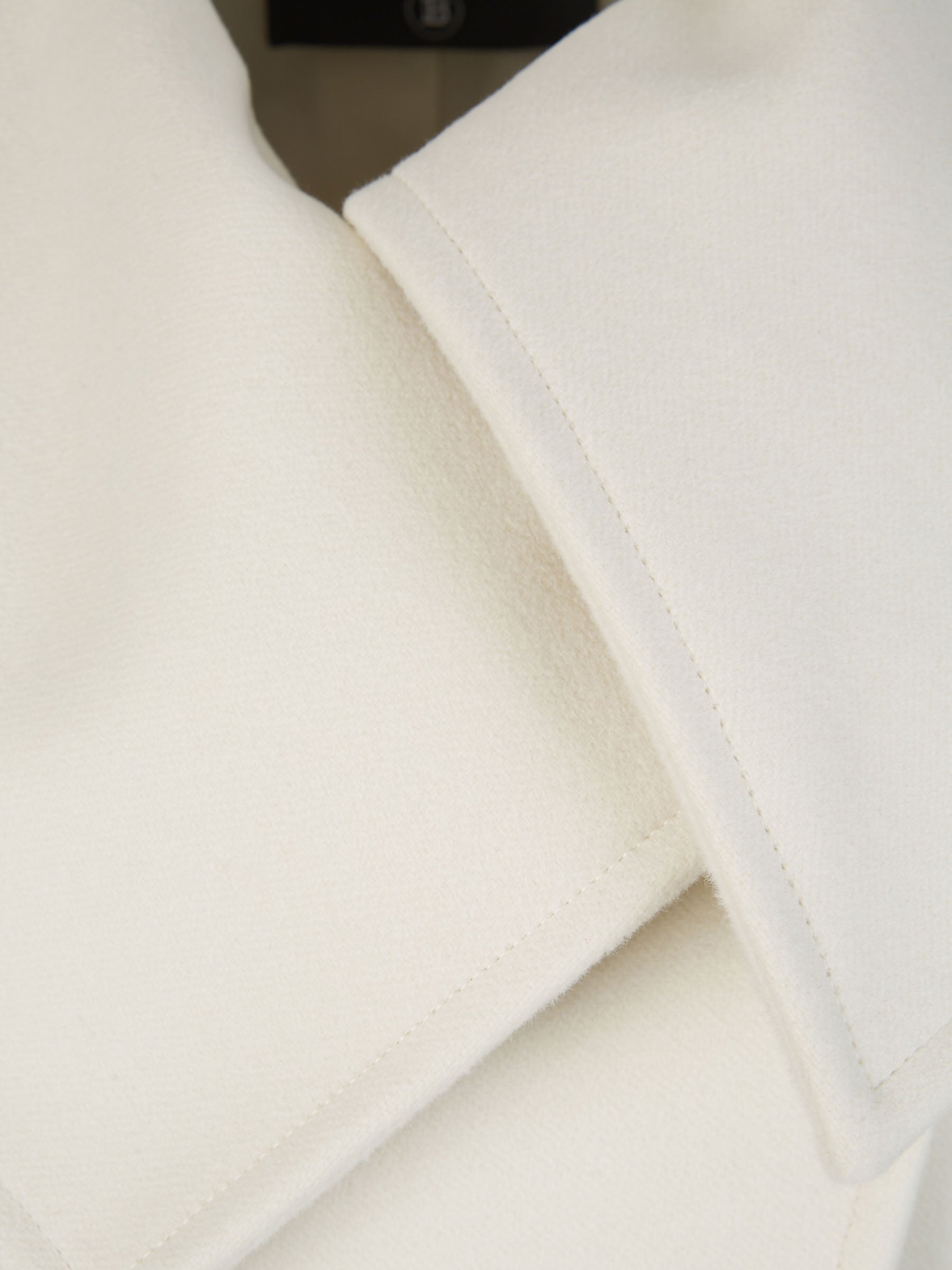 Balmain Abrigo Lana Cuello Oversize color Beis sku 771-001478 01 - Foto 3