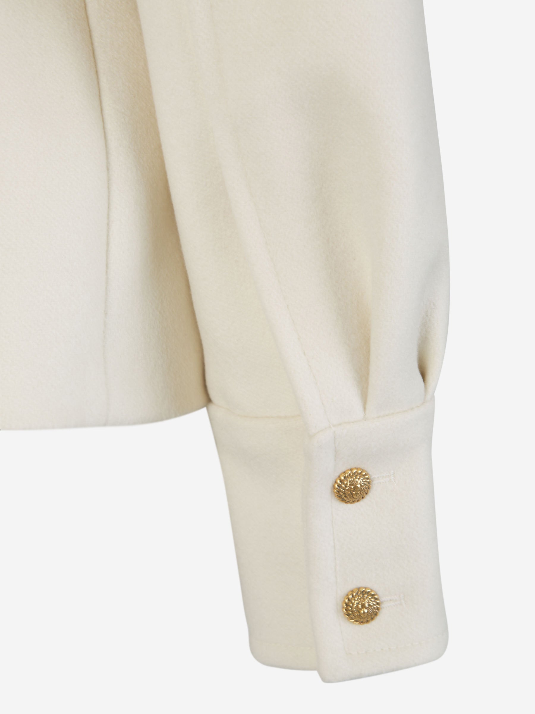 Balmain Abrigo Lana Cuello Oversize color Beis sku 771-001478 01 - Foto 5