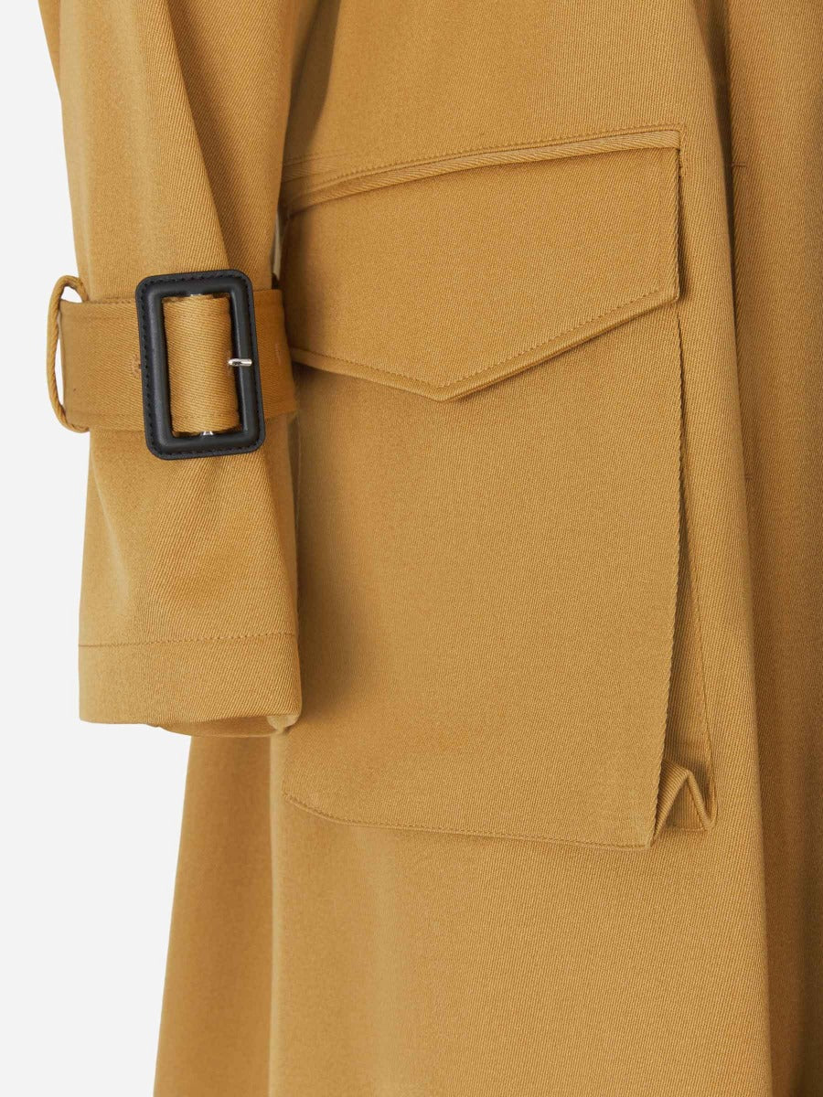 Proenza Schouler Gabardina Cinturón Lana color Caramelo sku 773-000157 01 - Foto 3