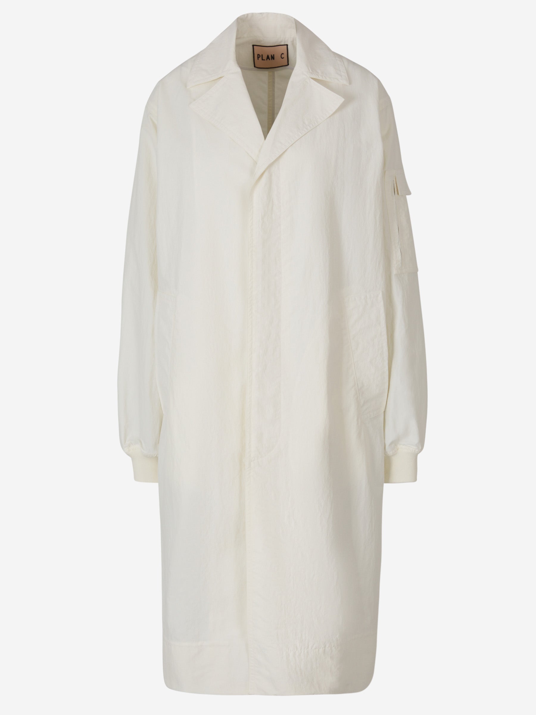 Plan C Gabardina Manga Farol color Blanco sku 773-000182 01 - Foto 1