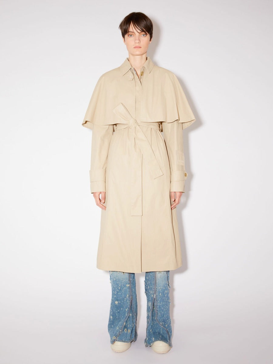 Acne Studios Gabardina Cinturón Capa color Beis sku 773-000187 01 - Foto 5