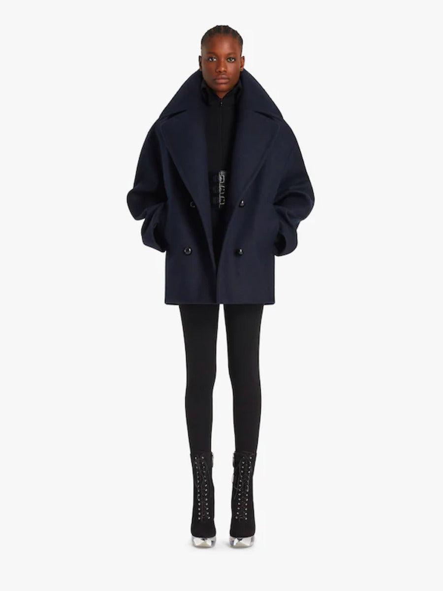 Alaïa Chaqueta Cabaña Lana color Azul Noche sku 774-000341 01 - Foto 6