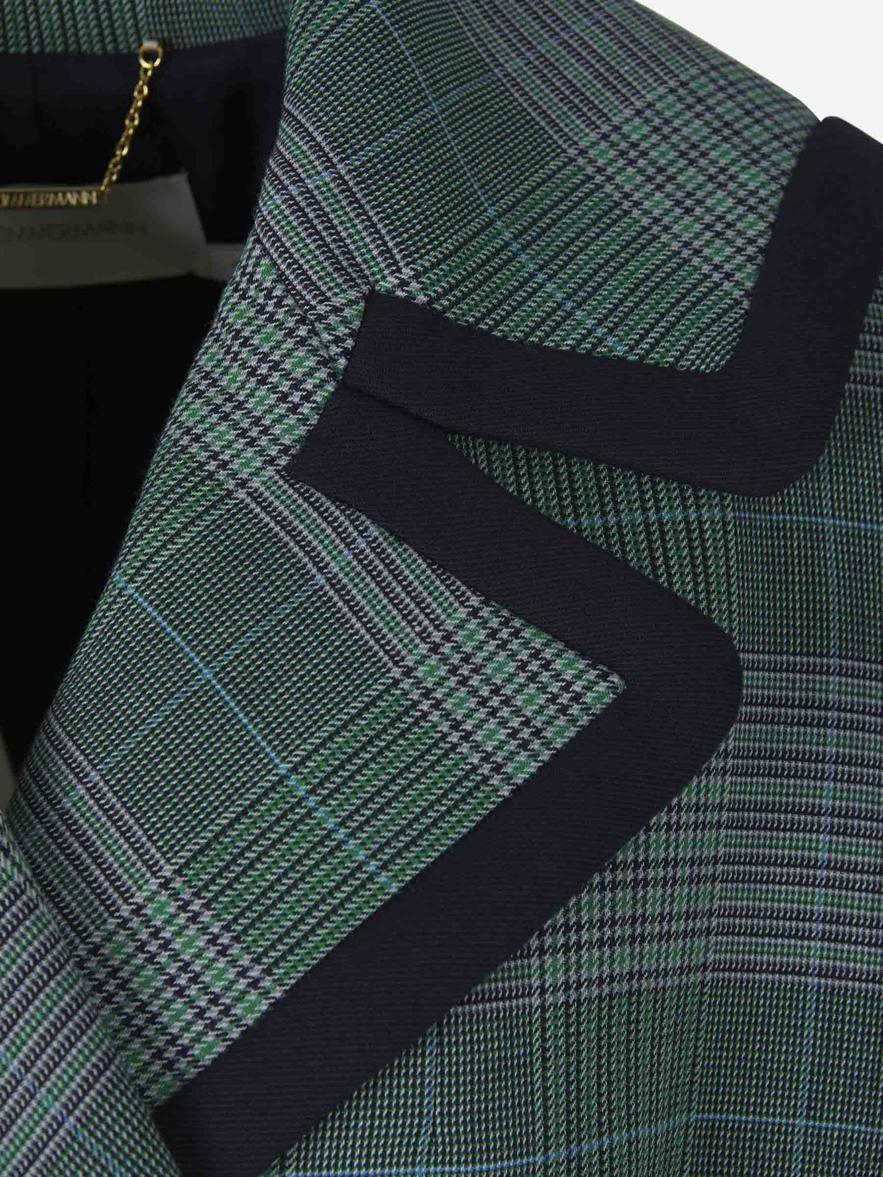 Zimmermann Abrigo Motivo Cuadros color Verde Azulado sku 774-000374 01 - Foto 3