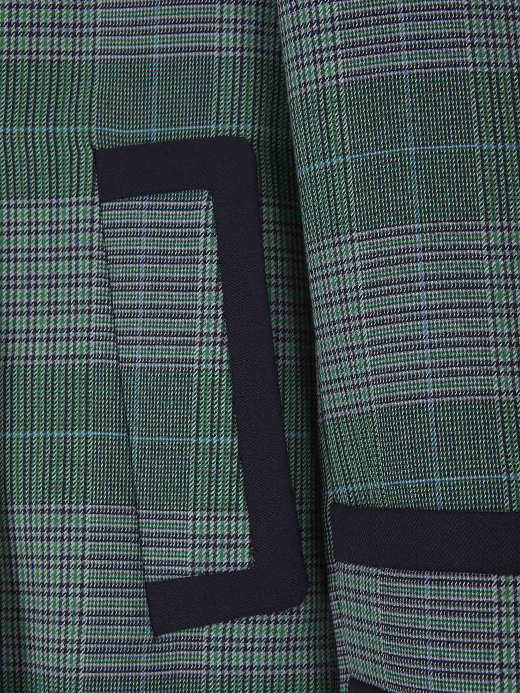 Zimmermann Abrigo Motivo Cuadros color Verde Azulado sku 774-000374 01 - Foto 5