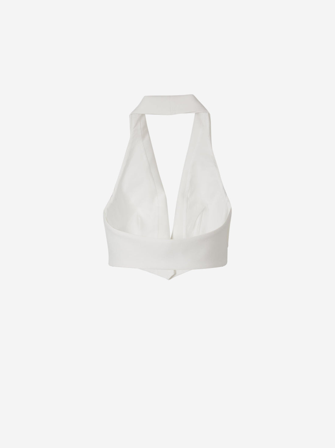 Mônot Chaleco Cropped Crepé color Blanco sku 775-000135 01 - Foto 2