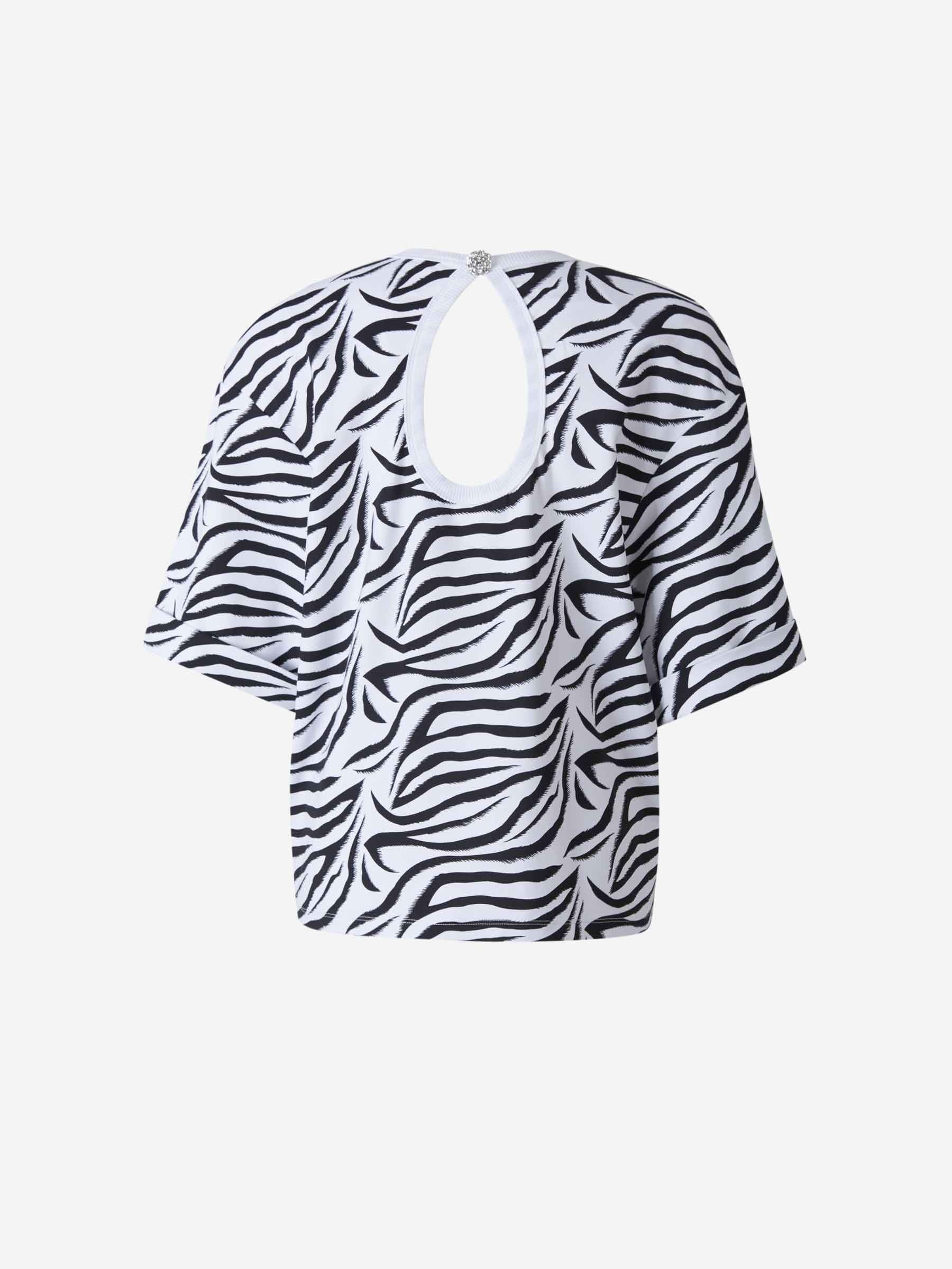 Rotate Camiseta Estampado Animal Hombreras color Blanco sku 782-001323 01 - Foto 2