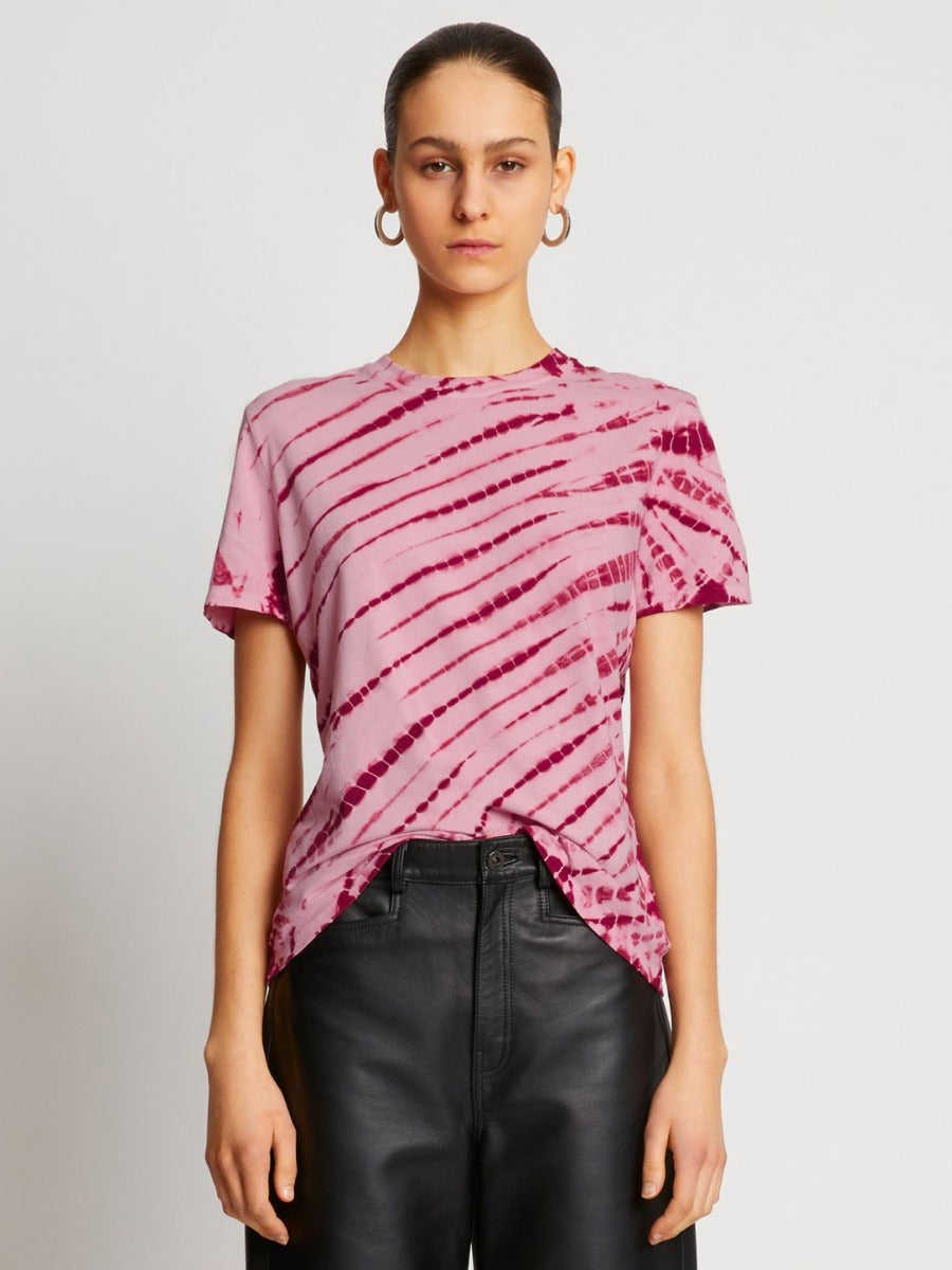 Proenza Schouler Camiseta Tye-Die color Rosa Claro sku 782-001360 01 - Foto 4