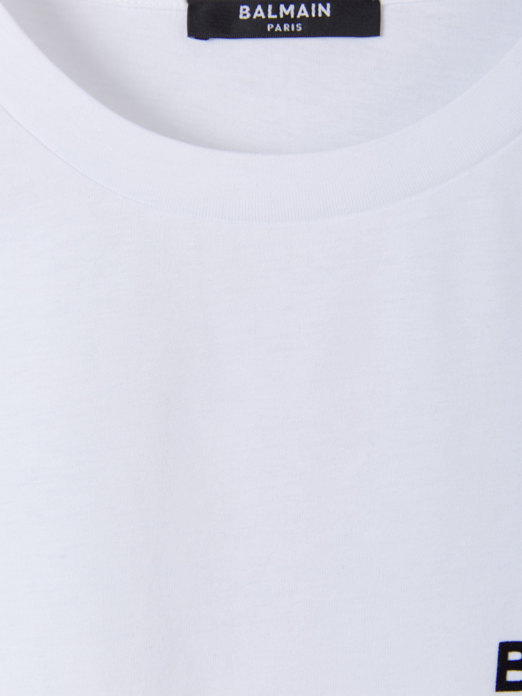 Balmain Camiseta Logo Relieve color Blanco sku 782-001367 01 - Foto 3