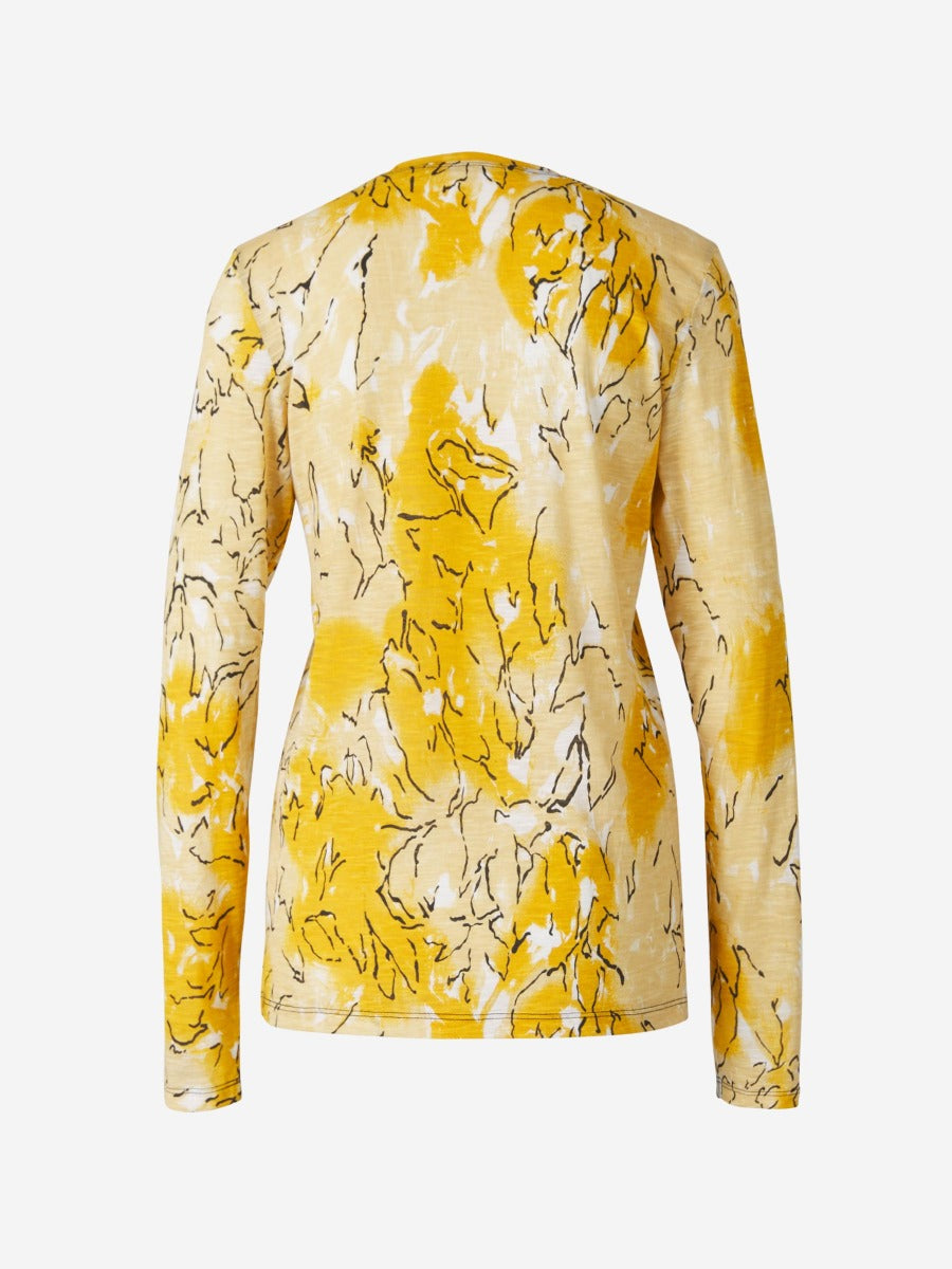 Proenza Schouler Camiseta Estampado Abstracto color Mostaza sku 782-001403 01 - Foto 2