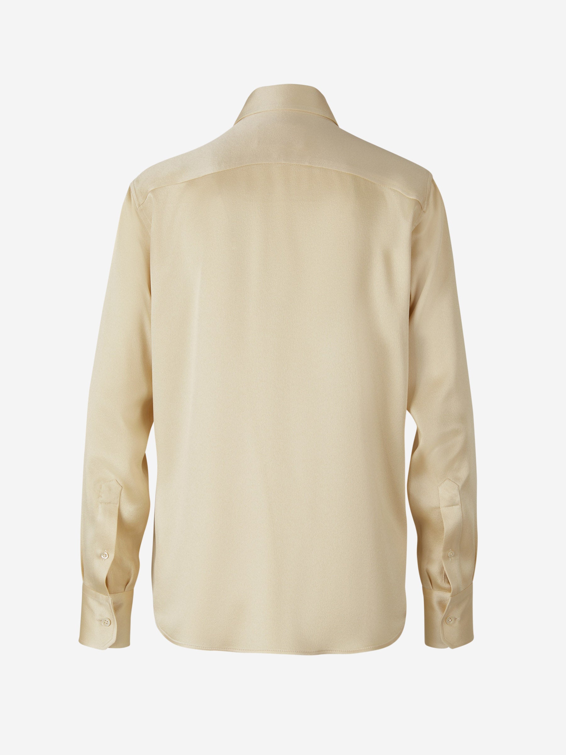 Ami Paris Camiseta Fluida Seda color Beis sku 782-001414 01 - Foto 2