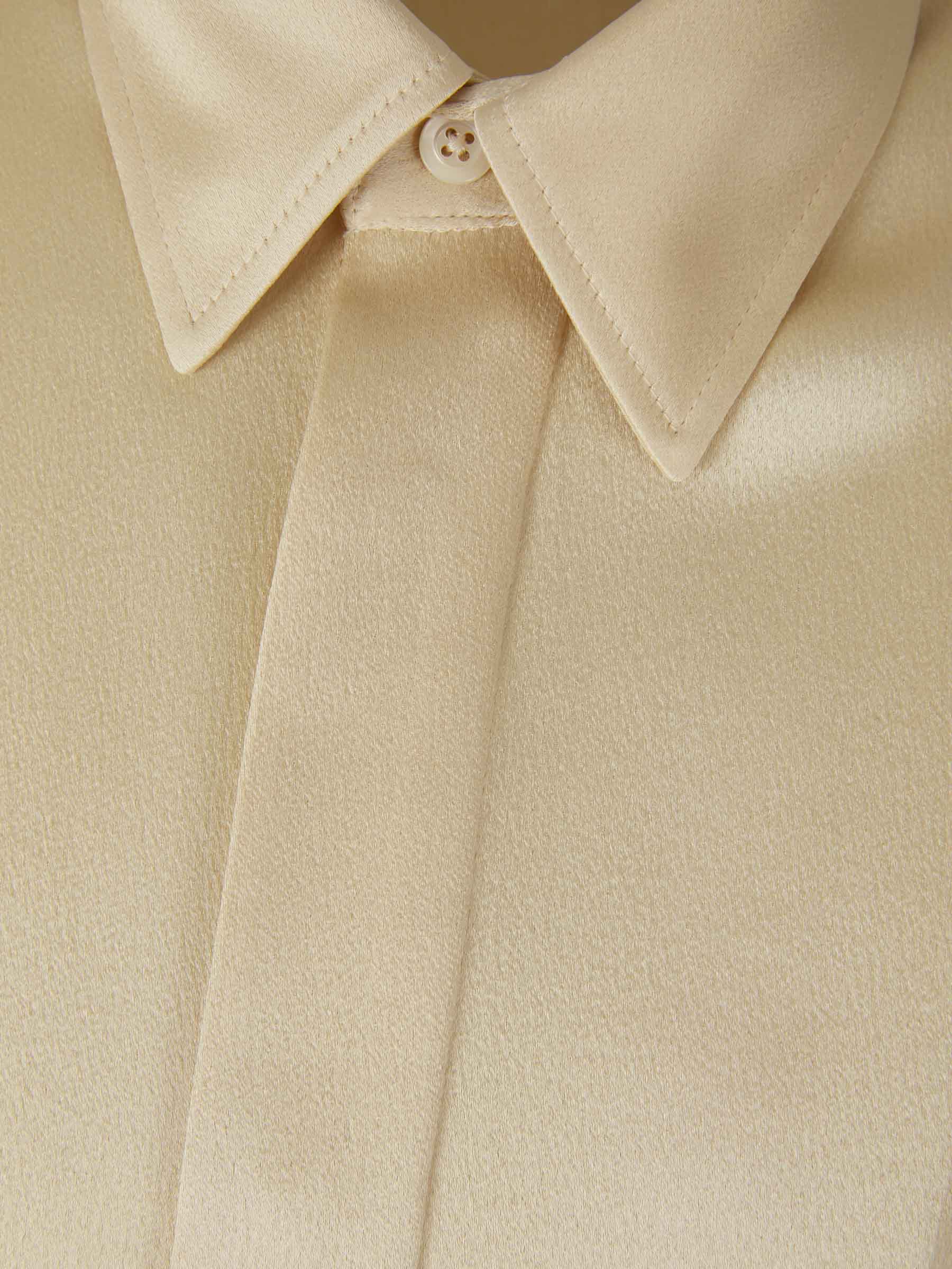 Ami Paris Camiseta Fluida Seda color Beis sku 782-001414 01 - Foto 3