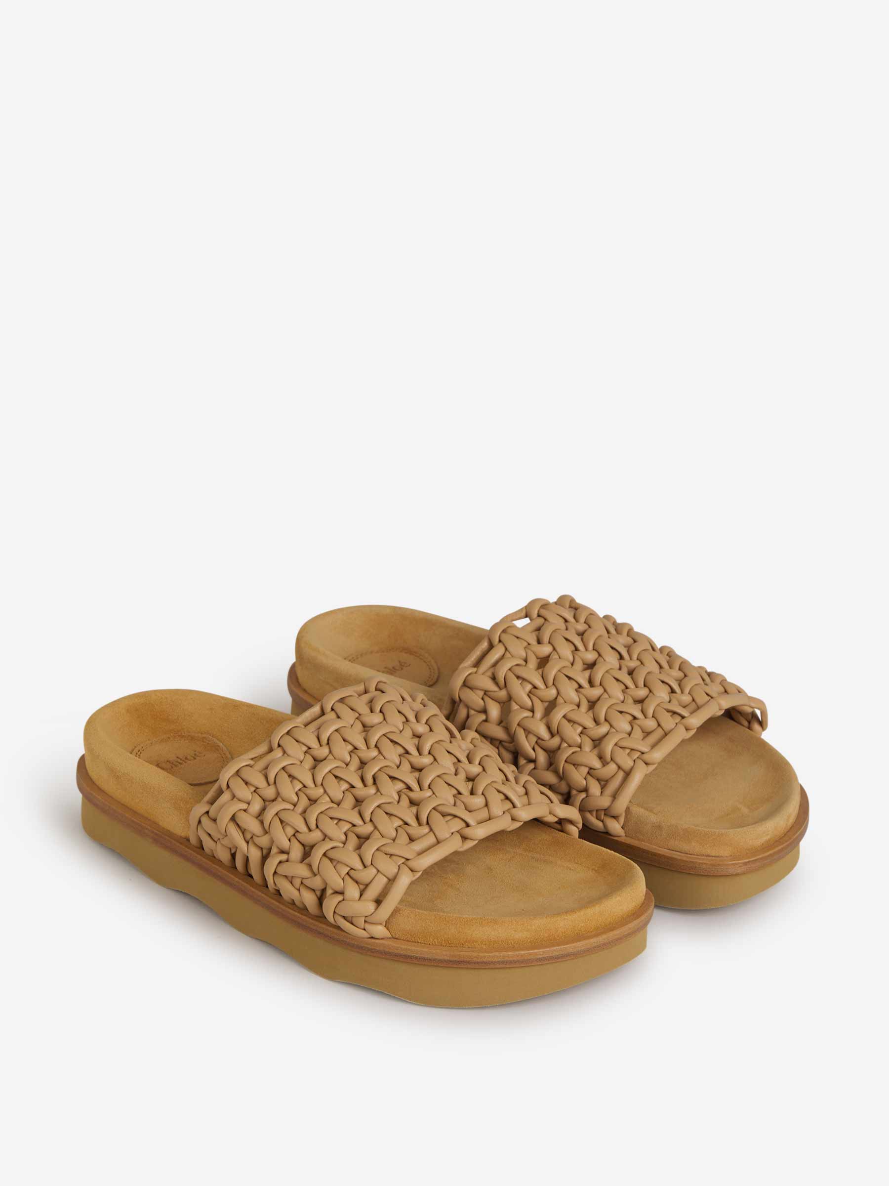 Outlet online Chloé Mujer Sandalias Wavy Piel color Caramelo sku 800-004652 00 - Foto 2