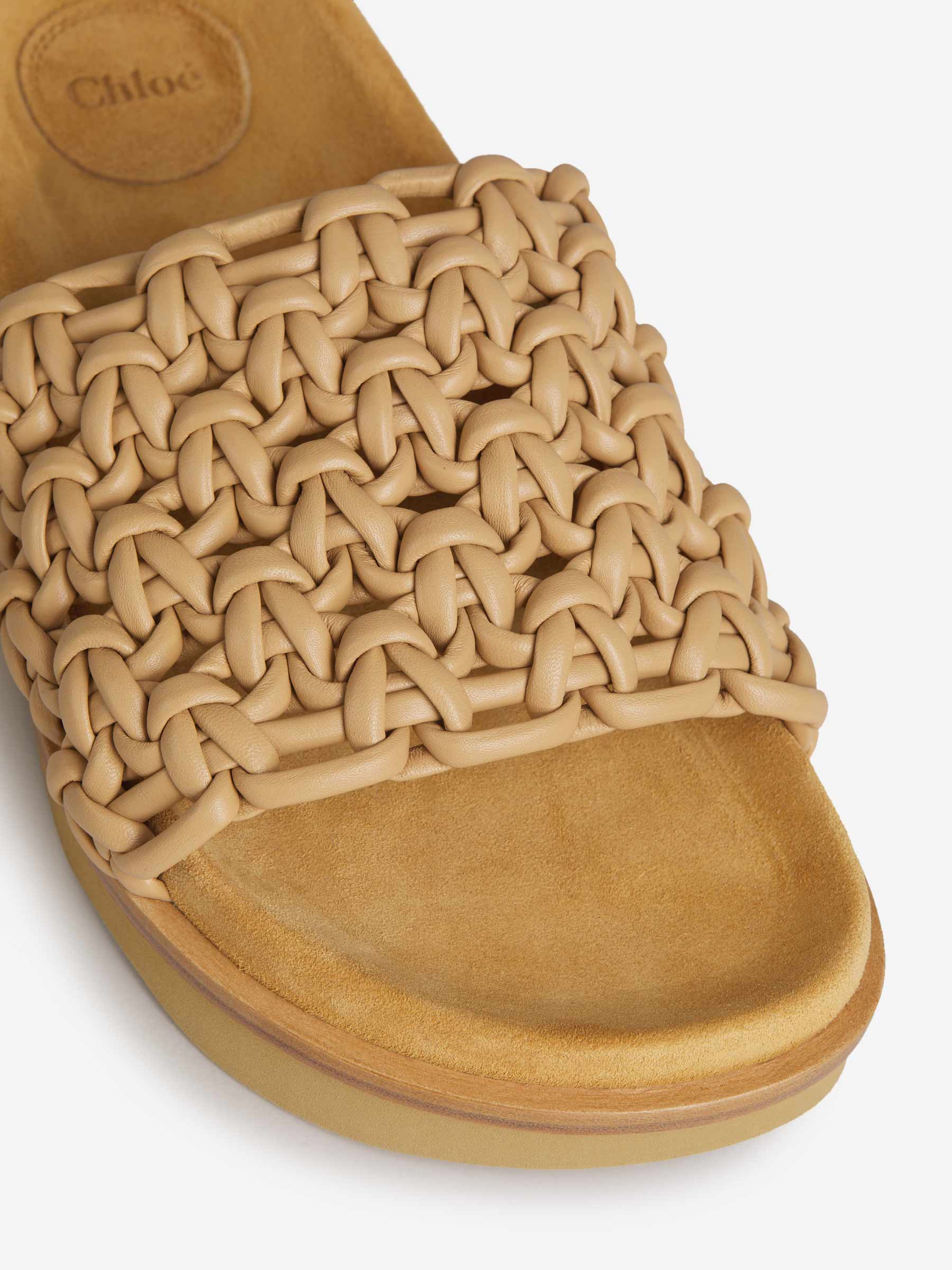 Outlet online Chloé Mujer Sandalias Wavy Piel color Caramelo sku 800-004652 00 - Foto 4