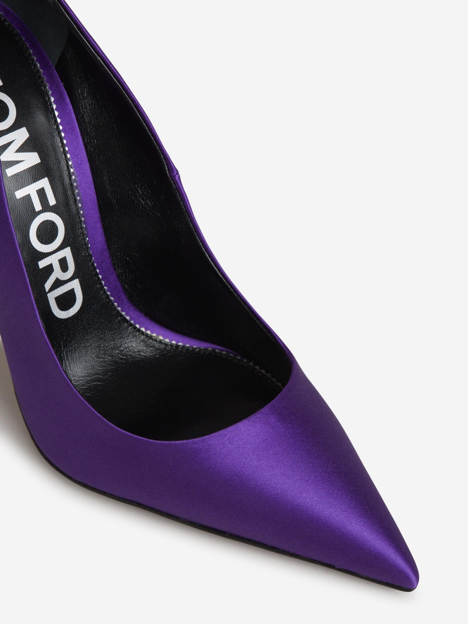 Outlet online Tom Ford Mujer Zapatos Iconic Detalle Cristales color Purpura Oscuro sku 800-004843 01 - Foto 4