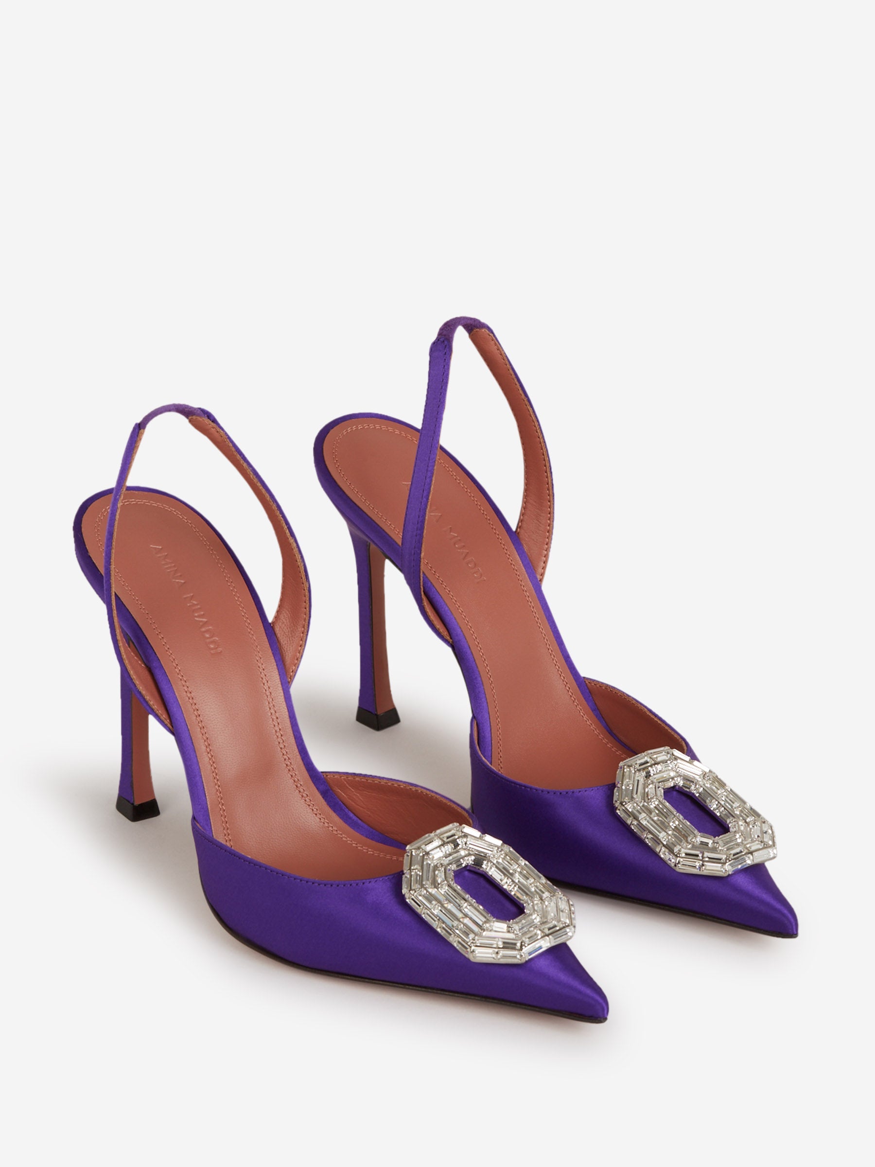 Outlet online Amina Muaddi Mujer Zapatos Camelia Sling color Lila sku 800-004847 01 - Foto 2