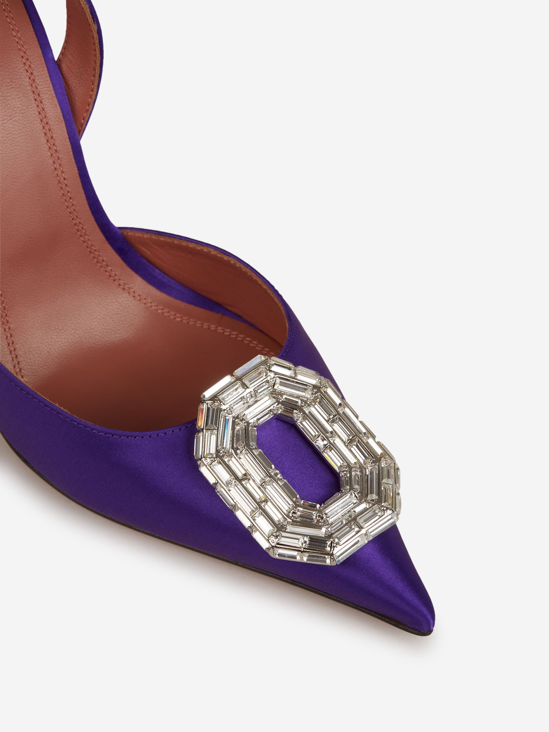 Outlet online Amina Muaddi Mujer Zapatos Camelia Sling color Lila sku 800-004847 01 - Foto 4