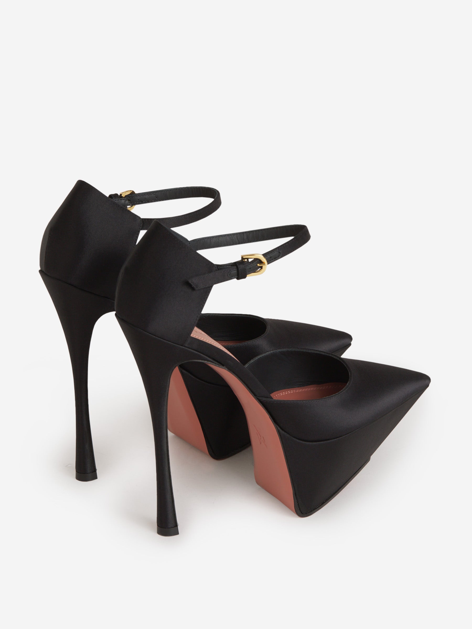 Outlet online Amina Muaddi Mujer Zapato Angelica Plateau color Negro sku 800-004849 01 - Foto 3