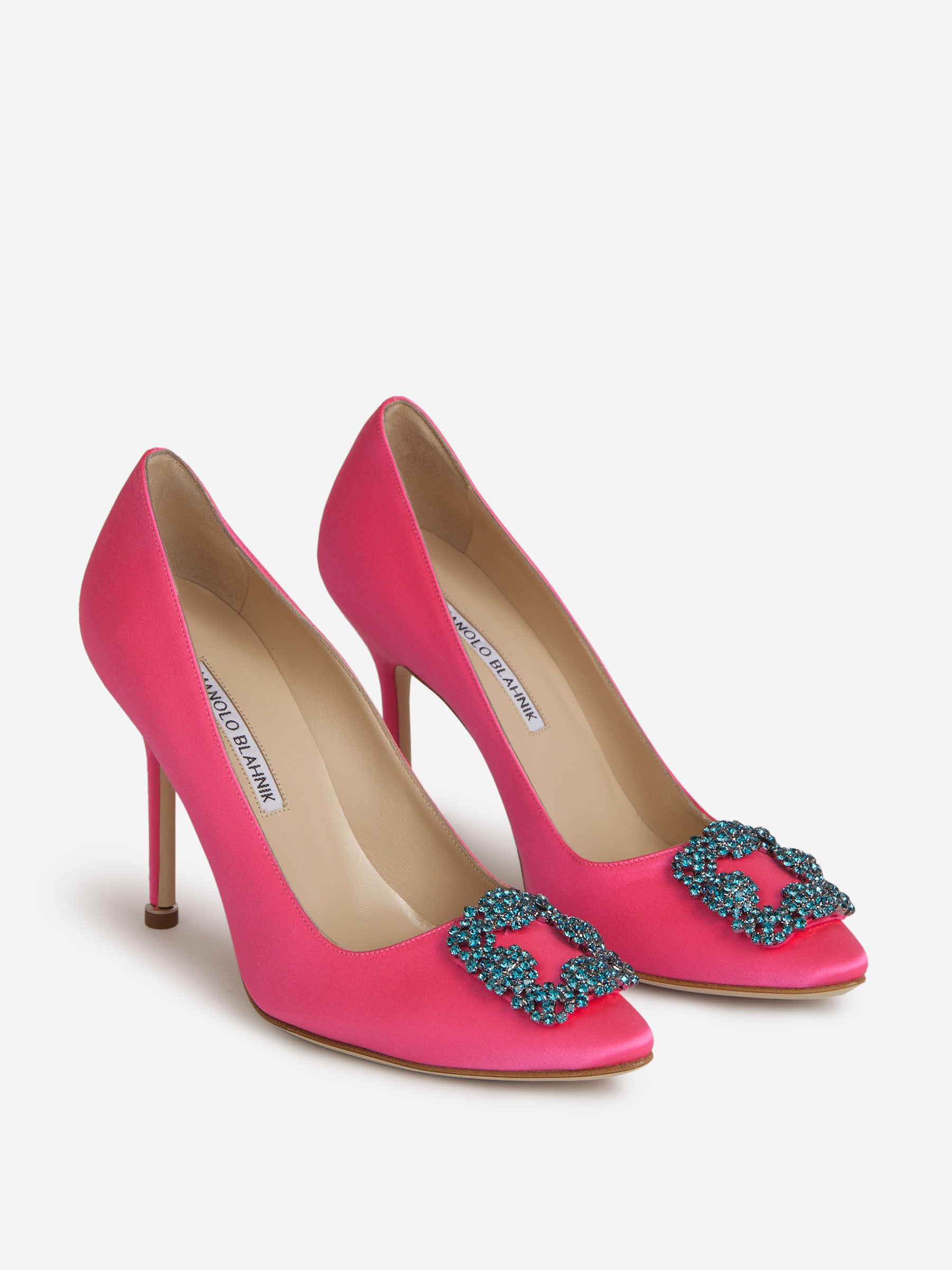 Outlet online Manolo Blahnik Mujer Zapatos Tacón Hangisi color Fucsia sku 800-004930 00 - Foto 2