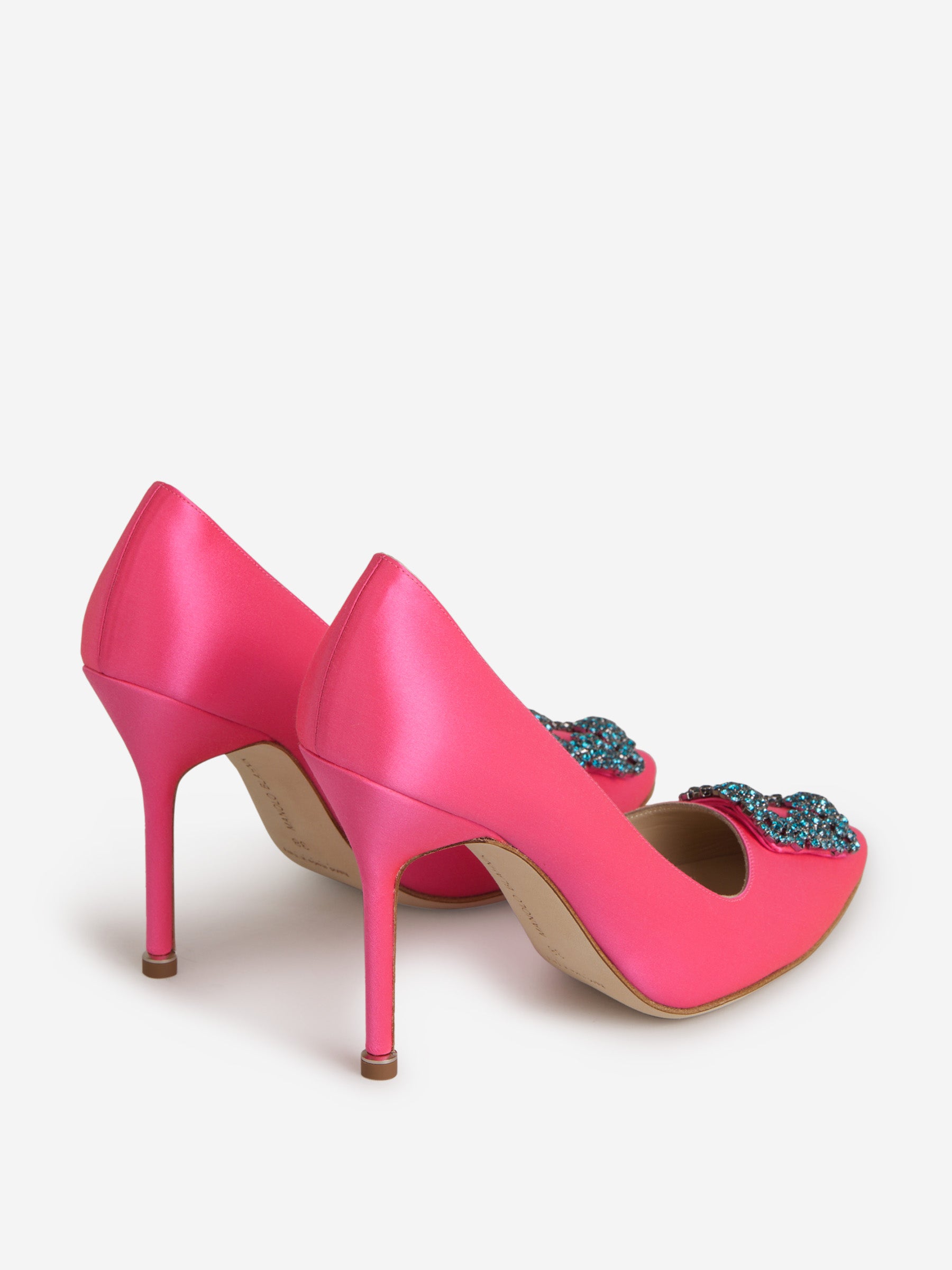 Outlet online Manolo Blahnik Mujer Zapatos Tacón Hangisi color Fucsia sku 800-004930 00 - Foto 3