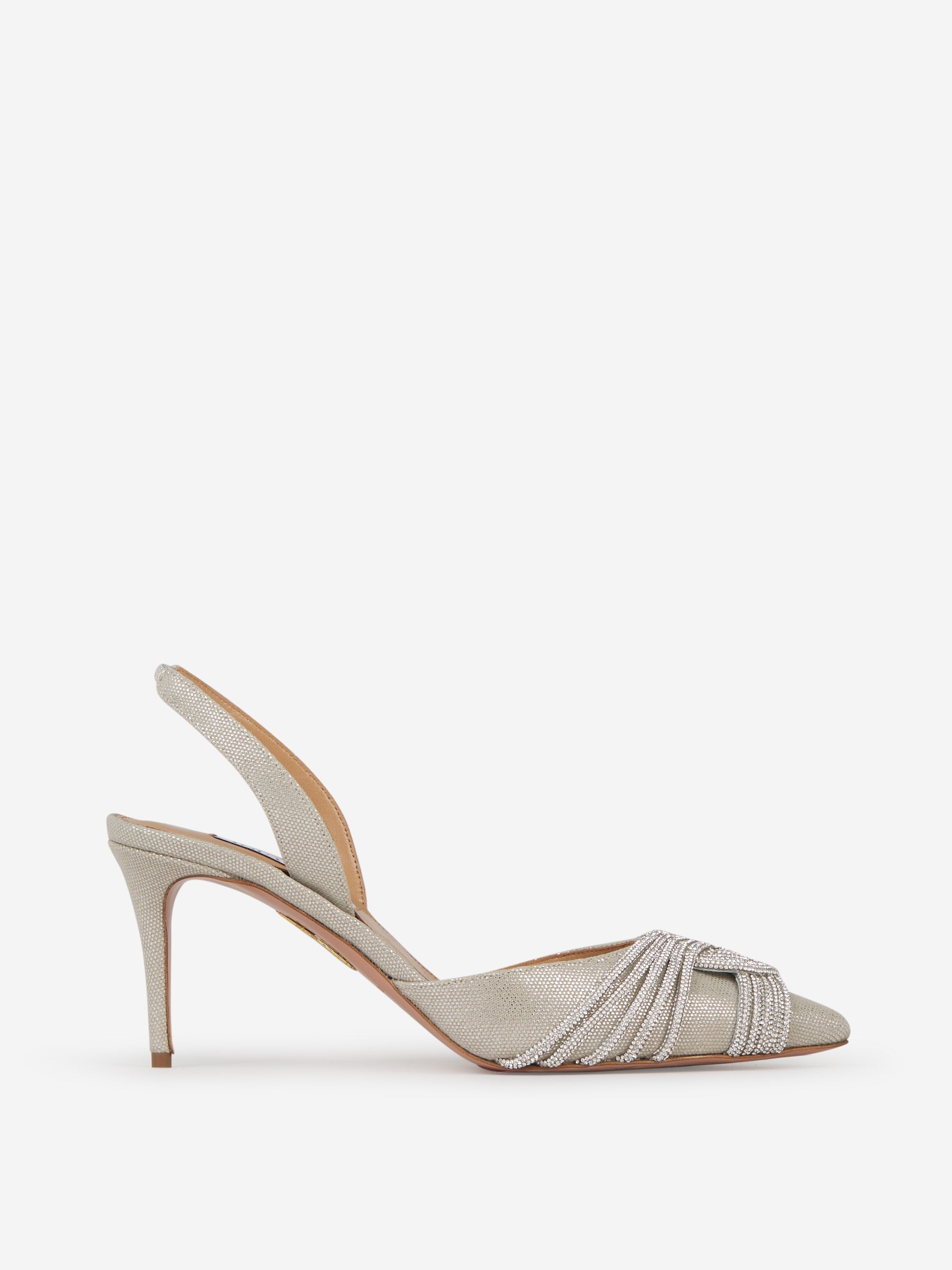 Outlet online Aquazzura Mujer Zapatos Gatsby Sling 75 color Beis sku 800-005071 01 - Foto 1