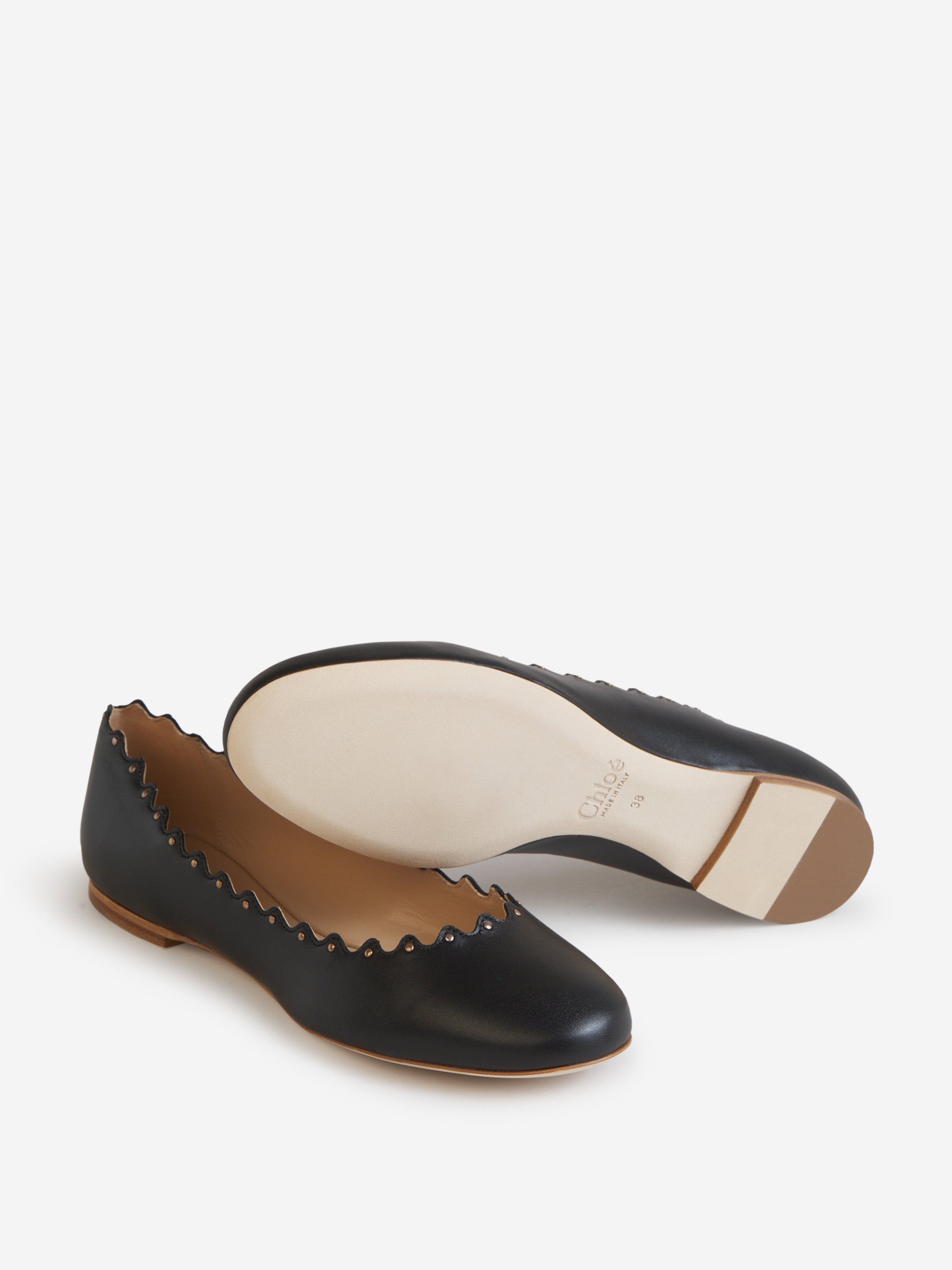 Chloé Bailarinas Lauren Piel color Terracota sku 800-005144 00 - Foto 4