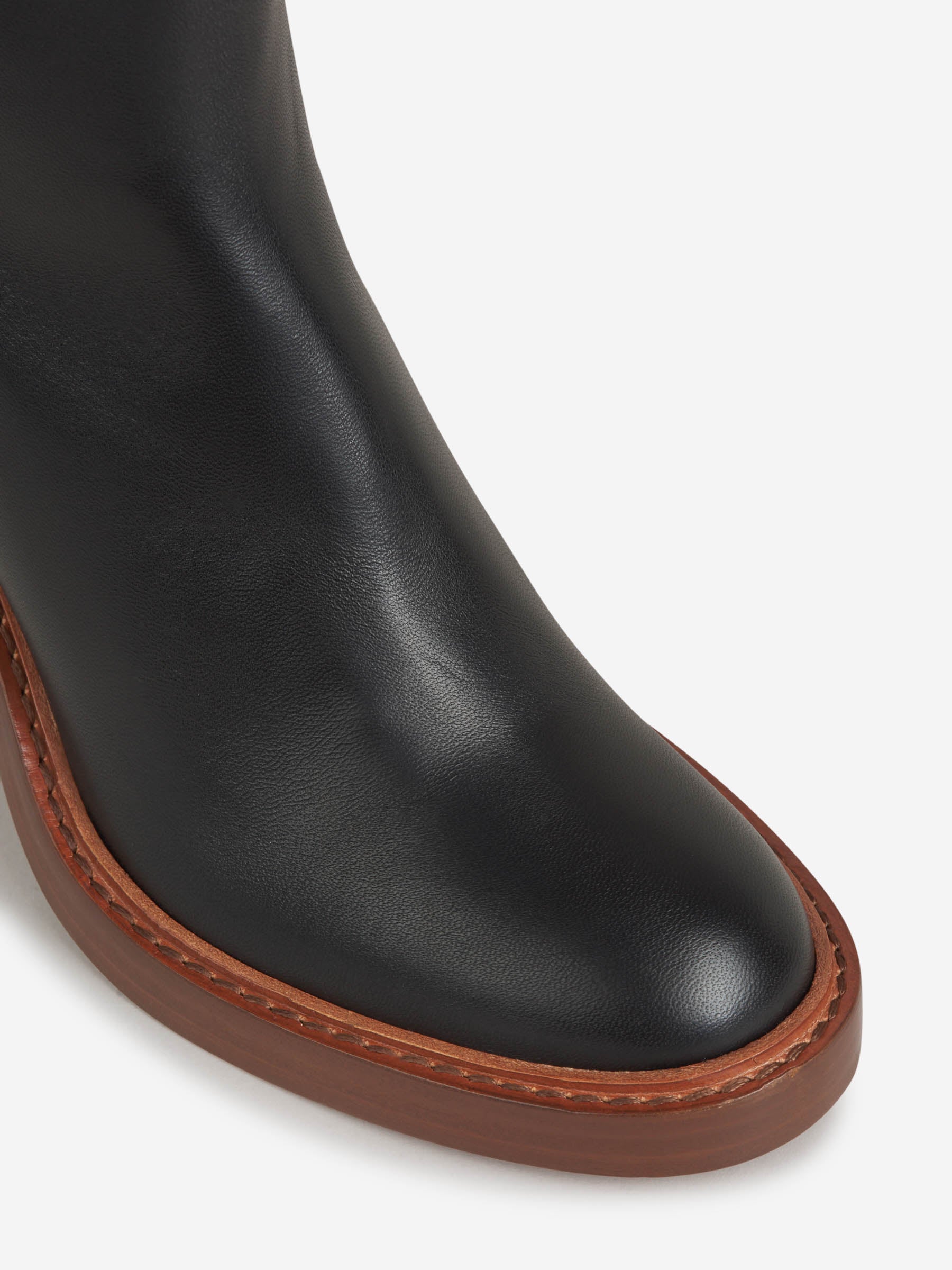 Chloé Botines May Nappa color Negro sku 805-000620 02 - Foto 4