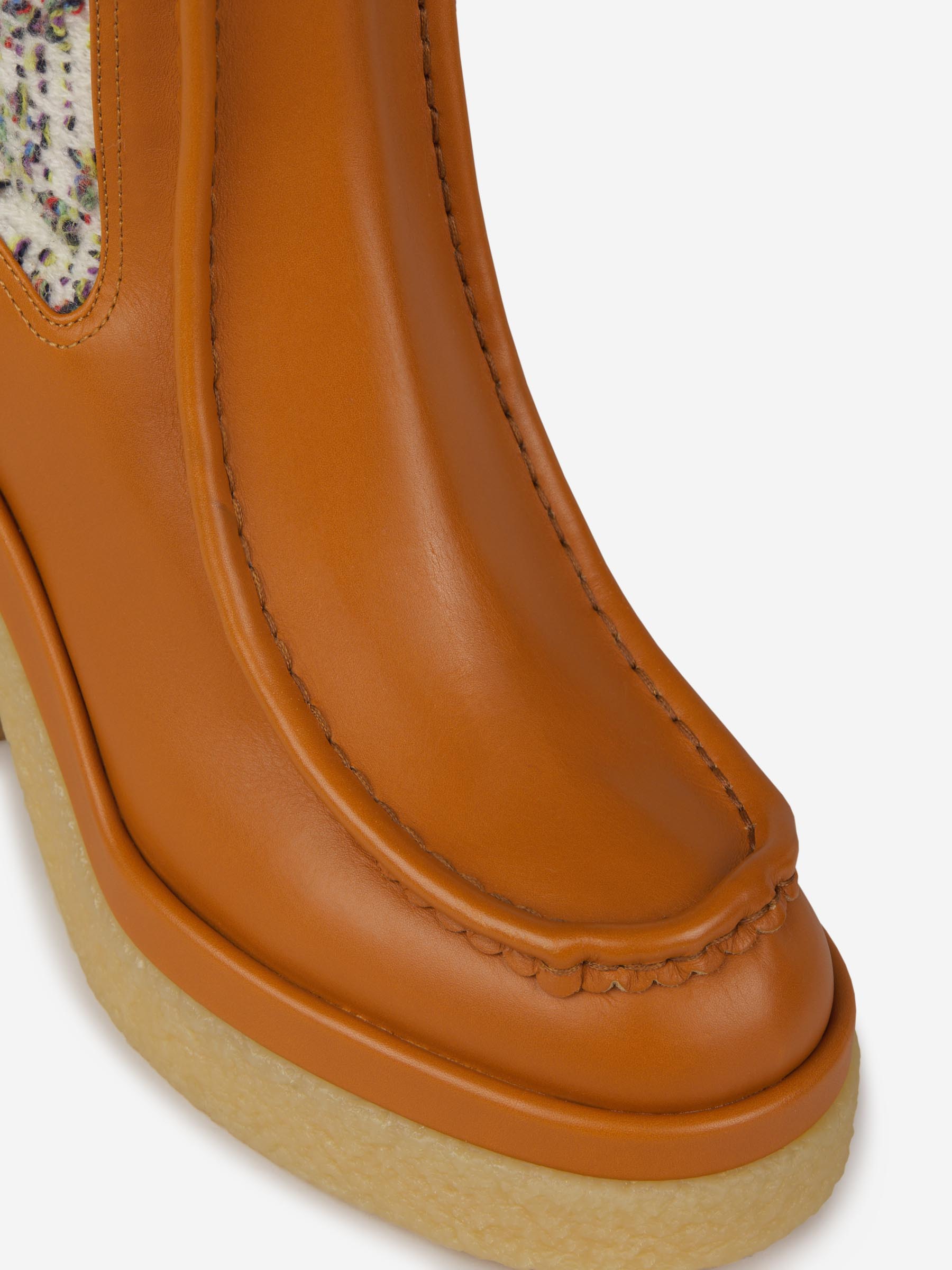 Chloé Botines Calcetín Jamie color Caramelo sku 805-000621 01 - Foto 4