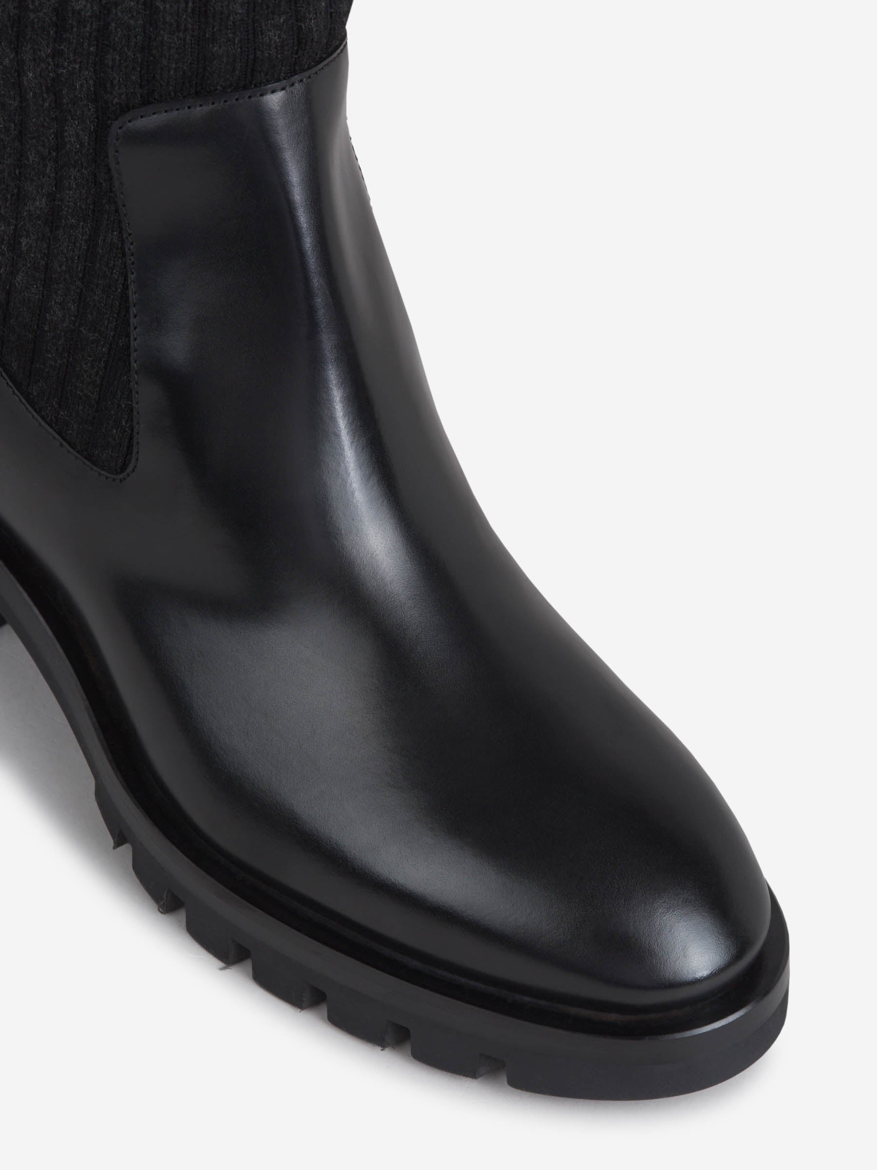 Santoni Botas Altas Calcetín color Negro sku 805-000635 01 - Foto 4