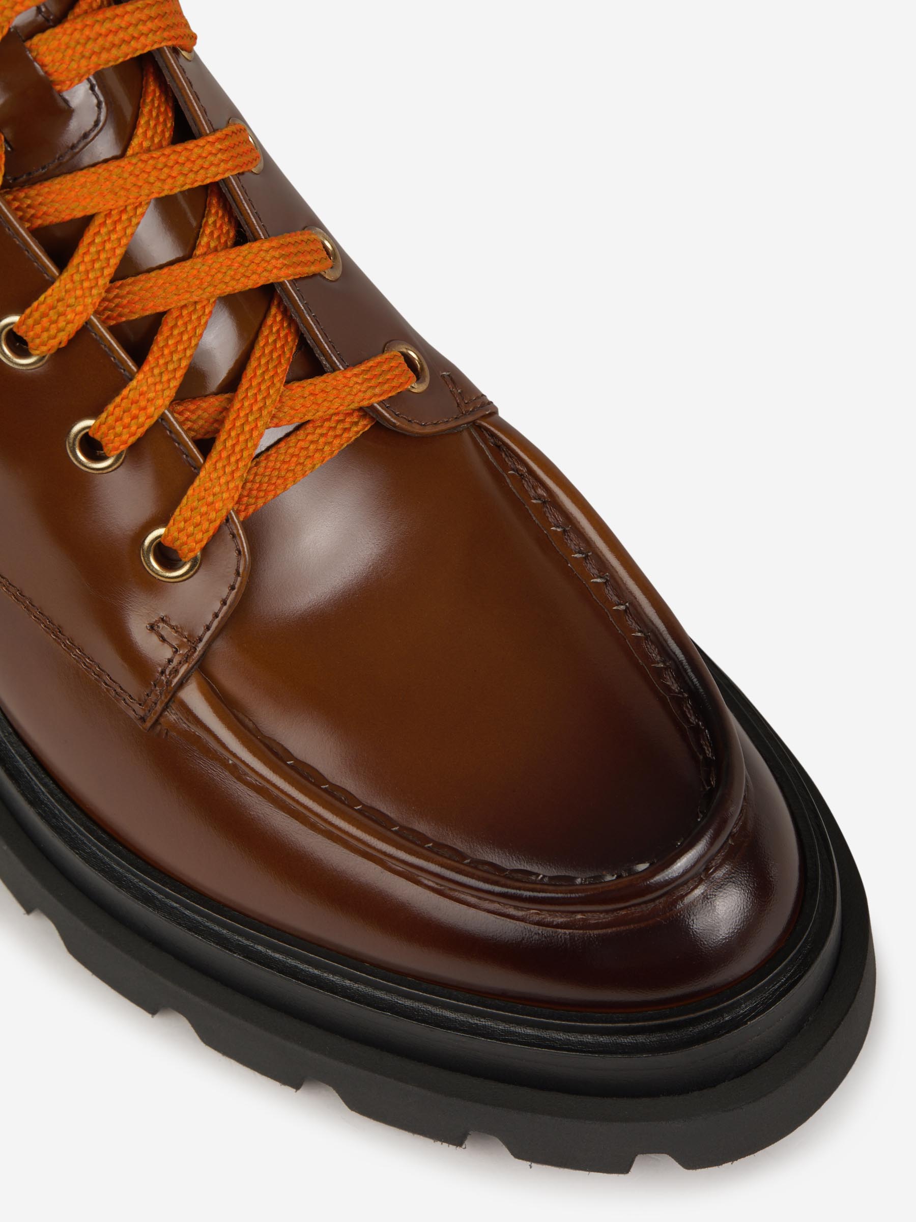 Santoni Botas Cordones Piel color Marrón sku 805-000638 01 - Foto 4