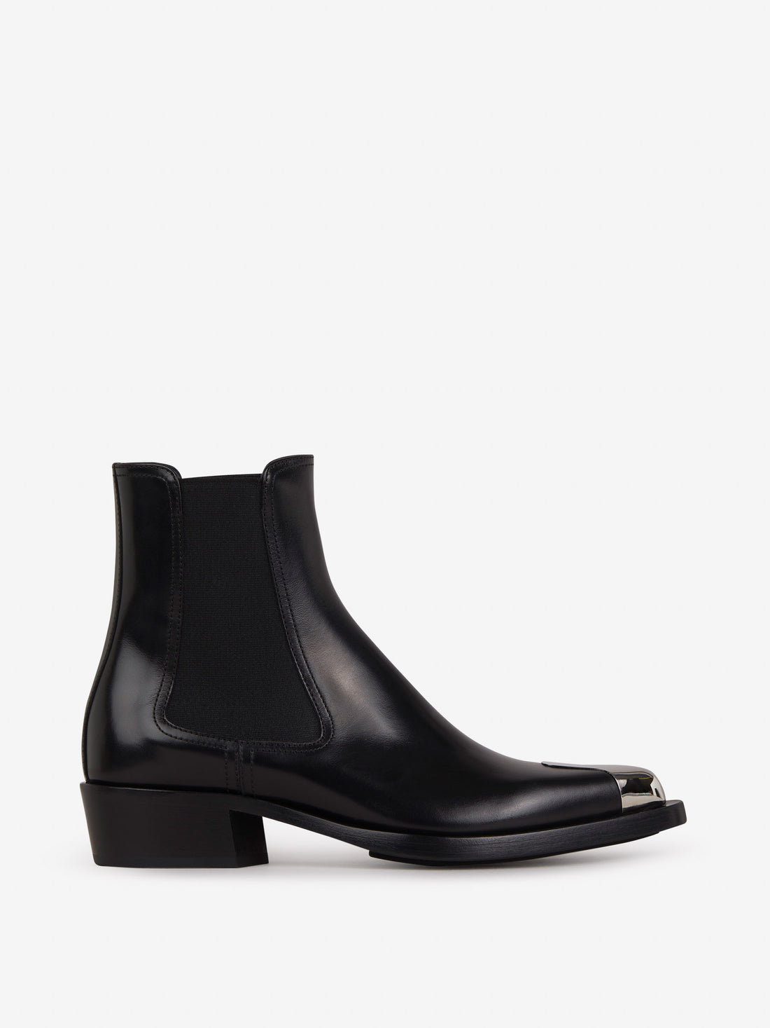 Alexander McQueen Botas Punk Piel color Negro sku 805-000648 01 - Foto 1