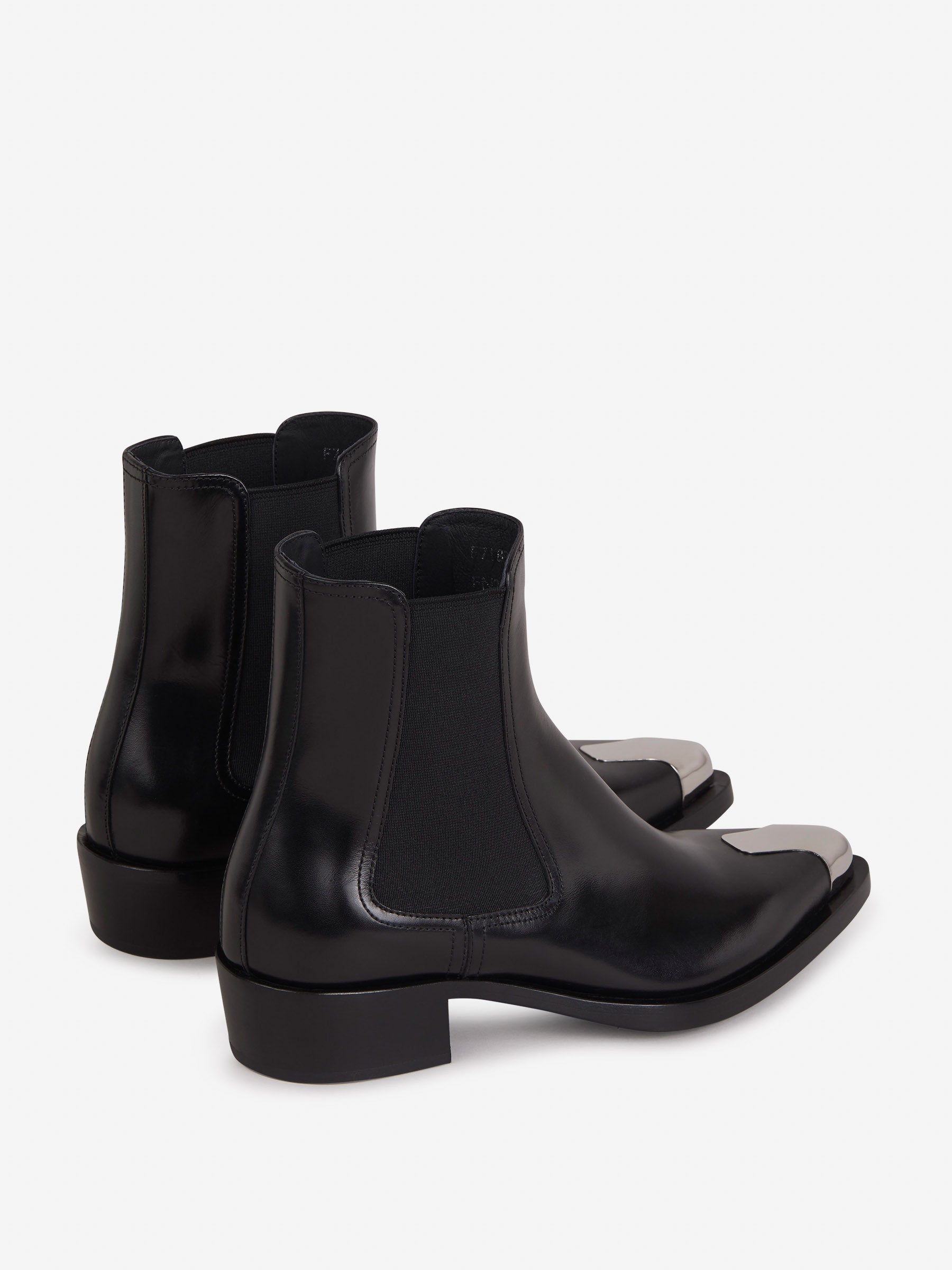 Alexander McQueen Botas Punk Piel color Negro sku 805-000648 01 - Foto 3