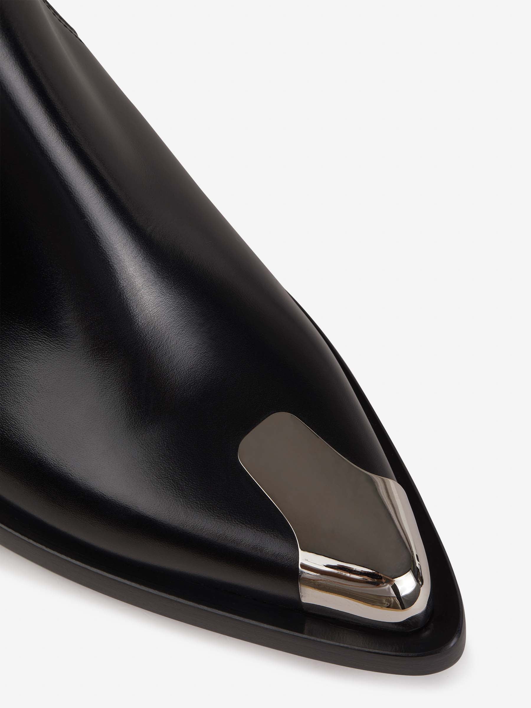 Alexander McQueen Botas Punk Piel color Negro sku 805-000648 01 - Foto 4