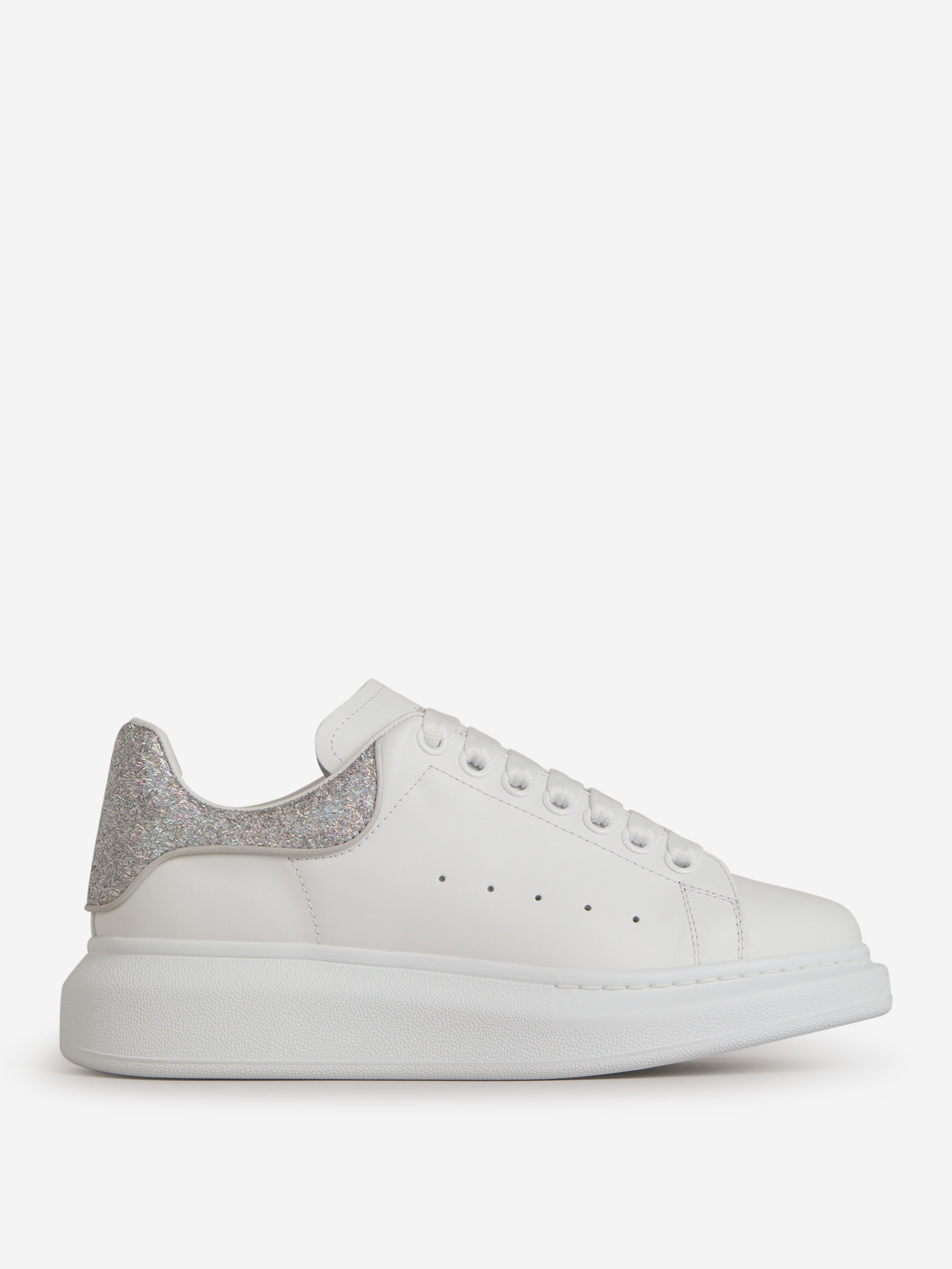 Outlet online Alexander McQueen Mujer Sneakers Oversize Purpurina color Blanco sku 806-000246 01 - Foto 1
