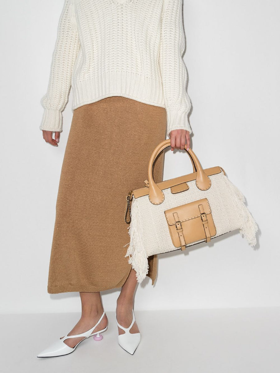 Chloé Bolso Edith Oversized color Blanco sku 810-006028 01 - Foto 6