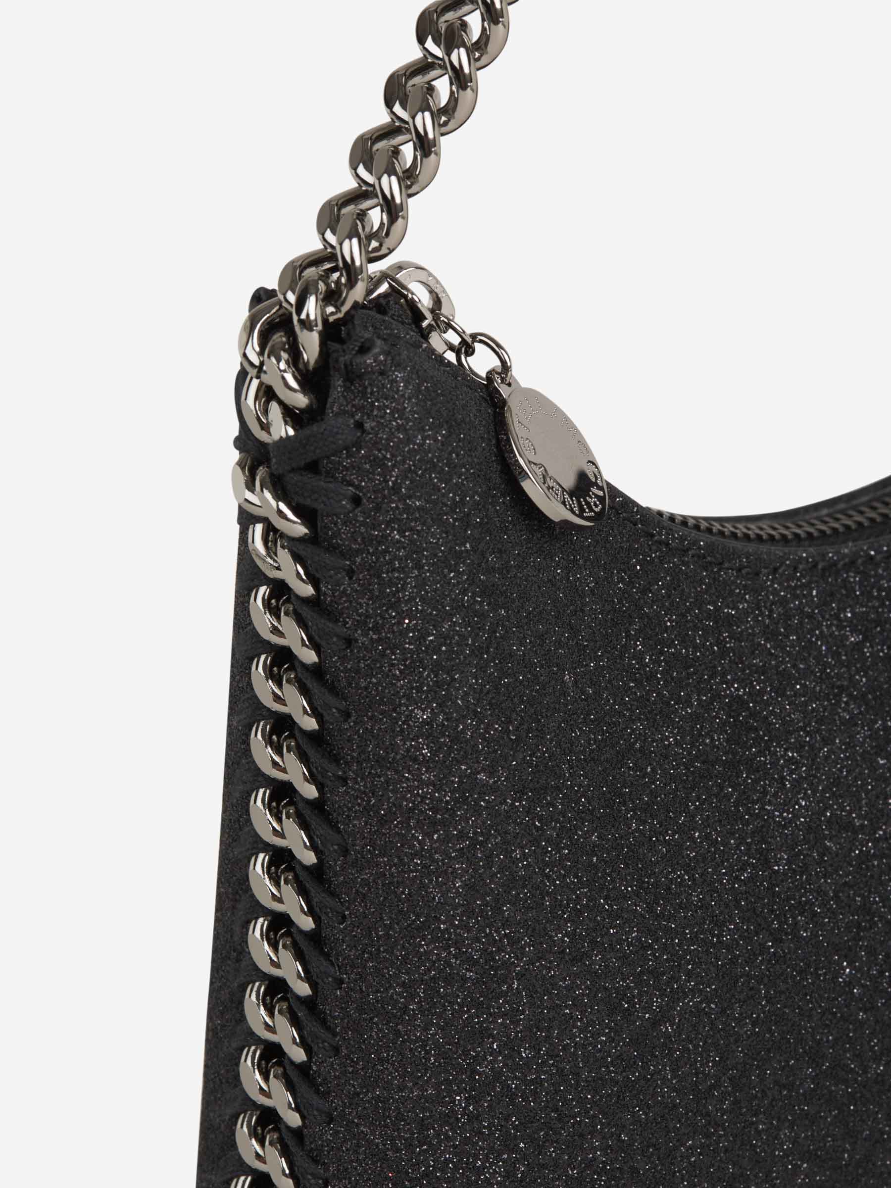 Stella McCartney Bolso Falabella Glitter Mini color Burdeos sku 810-006344 01 - Foto 5