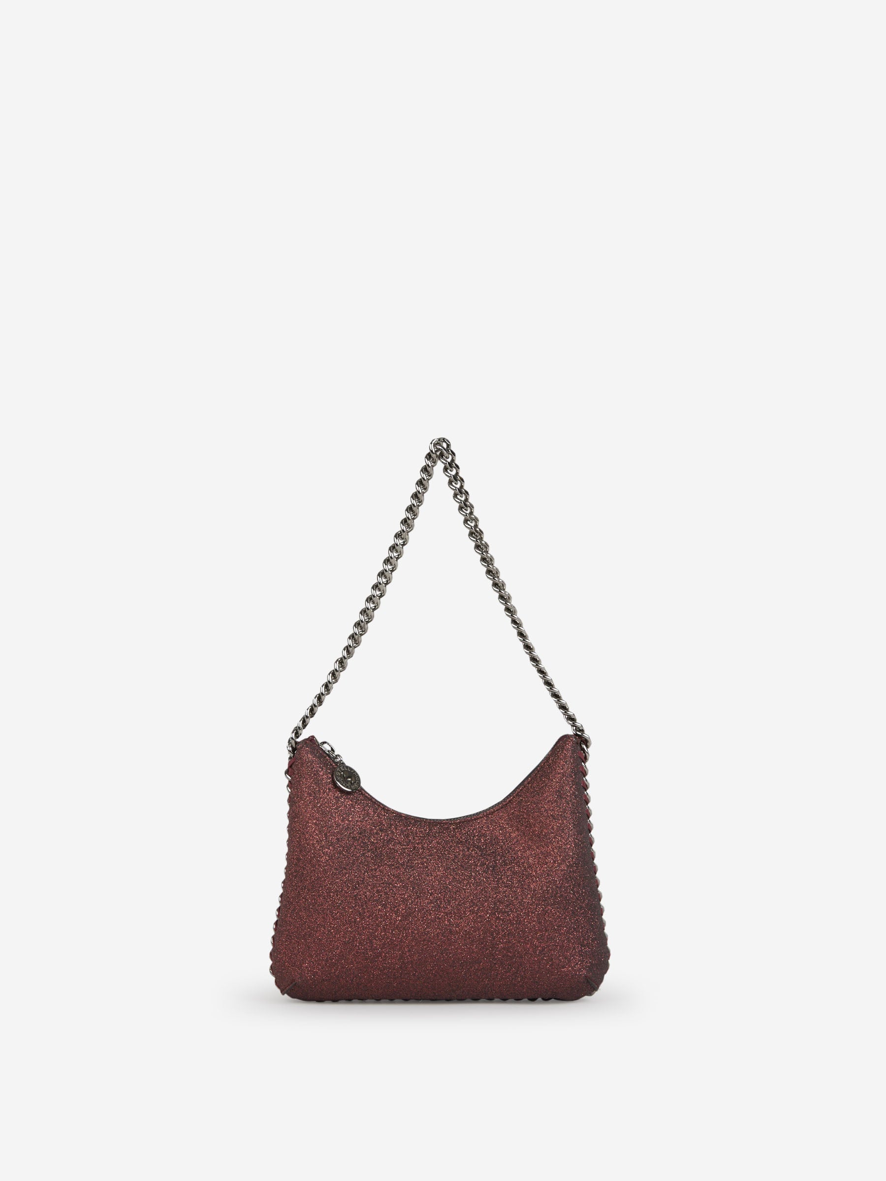 Stella McCartney Bolso Falabella Glitter Mini color Burdeos sku 810-006344 01 - Foto 6