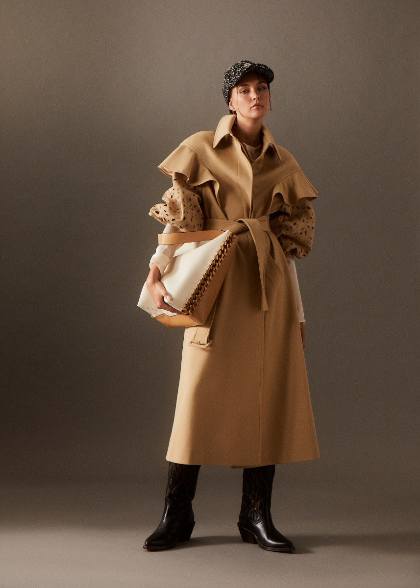 Stella McCartney Bolso Tote Frayme color Beis sku 810-006347 00 - Foto 6