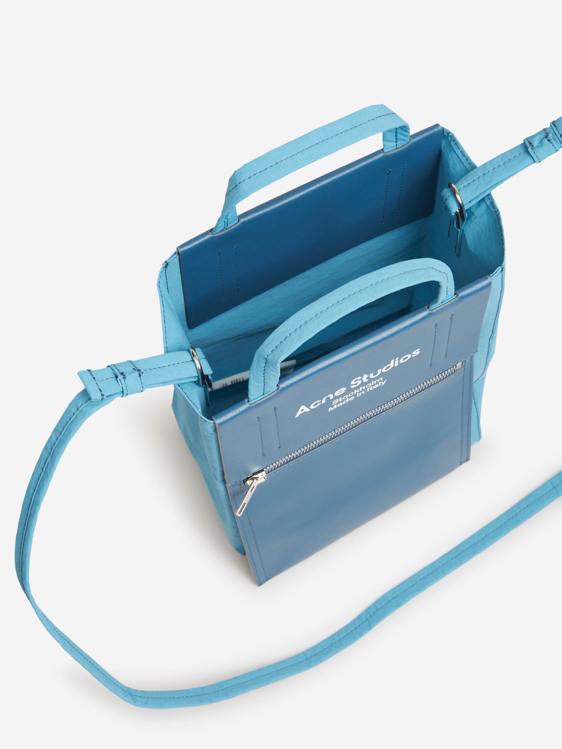 Acne Studios Bolso Shopper Rectangular Mini color Azul Cielo sku 810-006589 01 - Foto 4