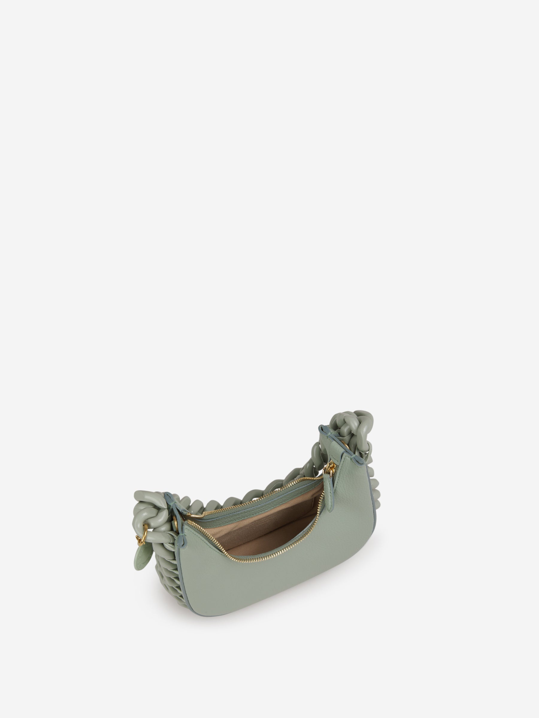 Stella McCartney Bolso Frayme Mini color Verde Menta sku 810-006615 01 - Foto 4