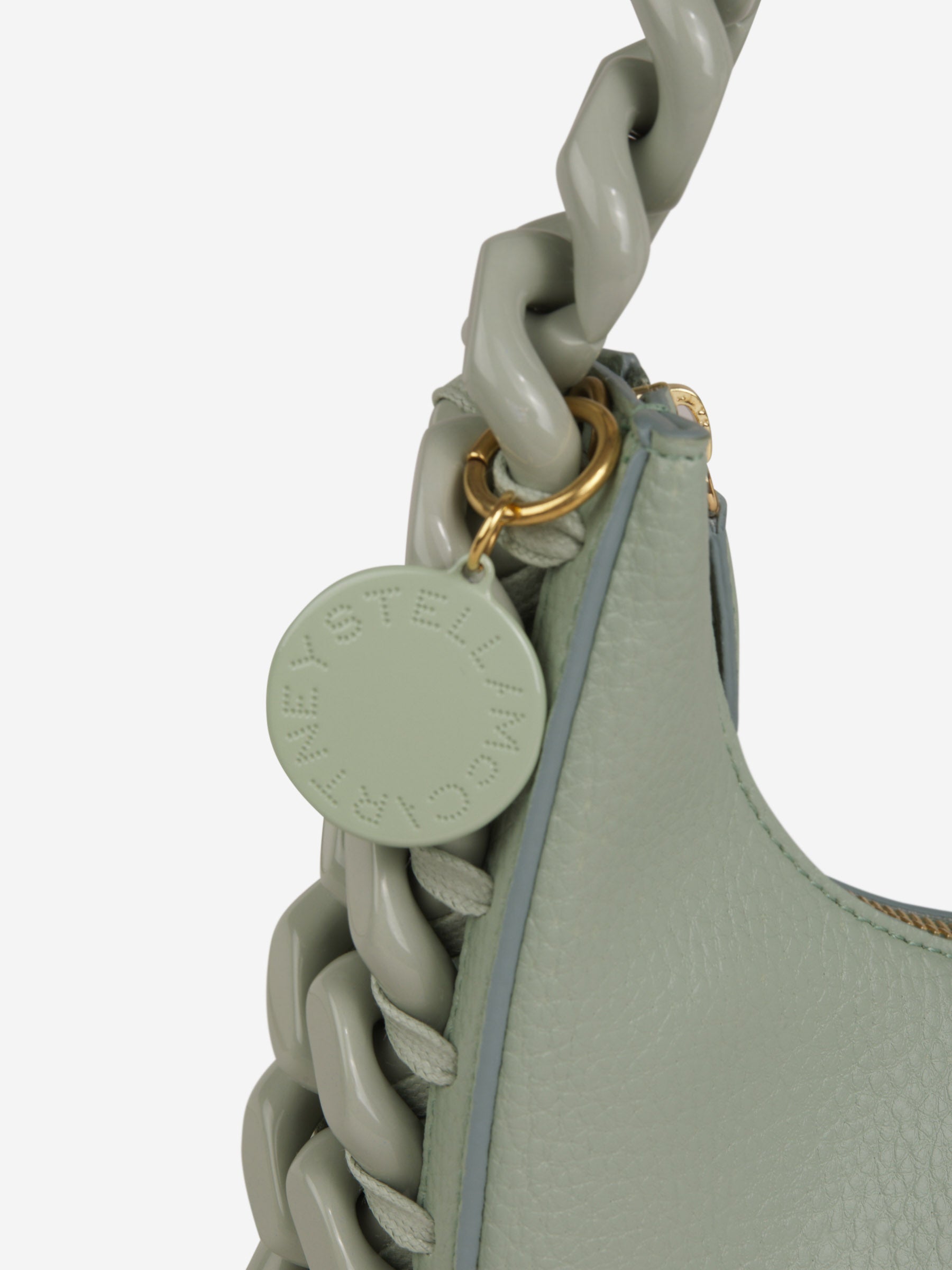 Stella McCartney Bolso Frayme Mini color Verde Menta sku 810-006615 01 - Foto 5