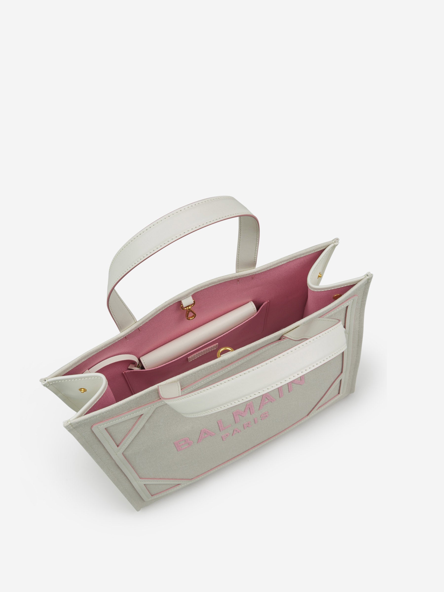 Balmain Bolso Shopper B-Army M color Rosa Claro sku 810-006738 01 - Foto 6