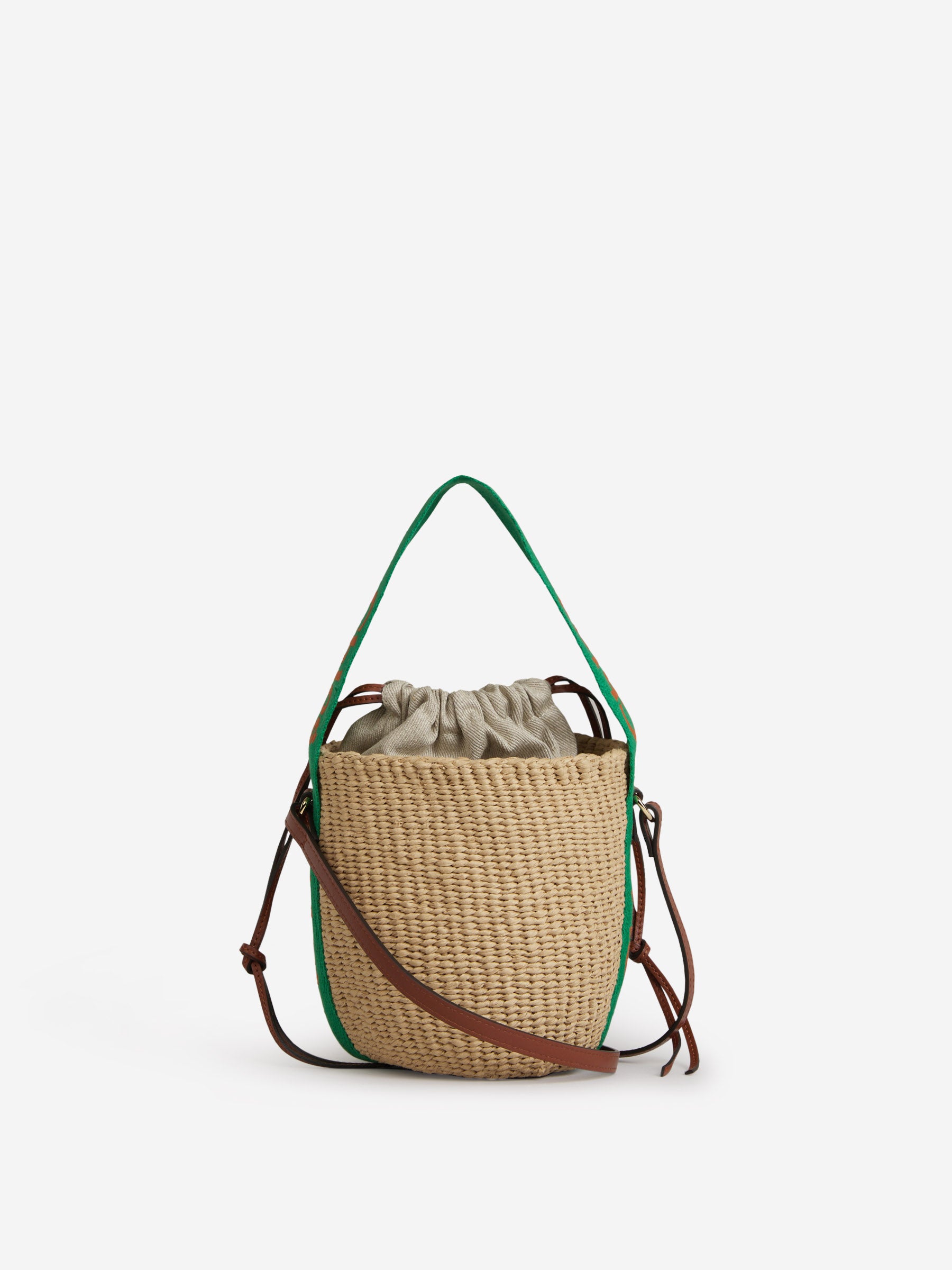 Chloé Bolso Cesta Woody color Verde Claro sku 810-006760 01 - Foto 3