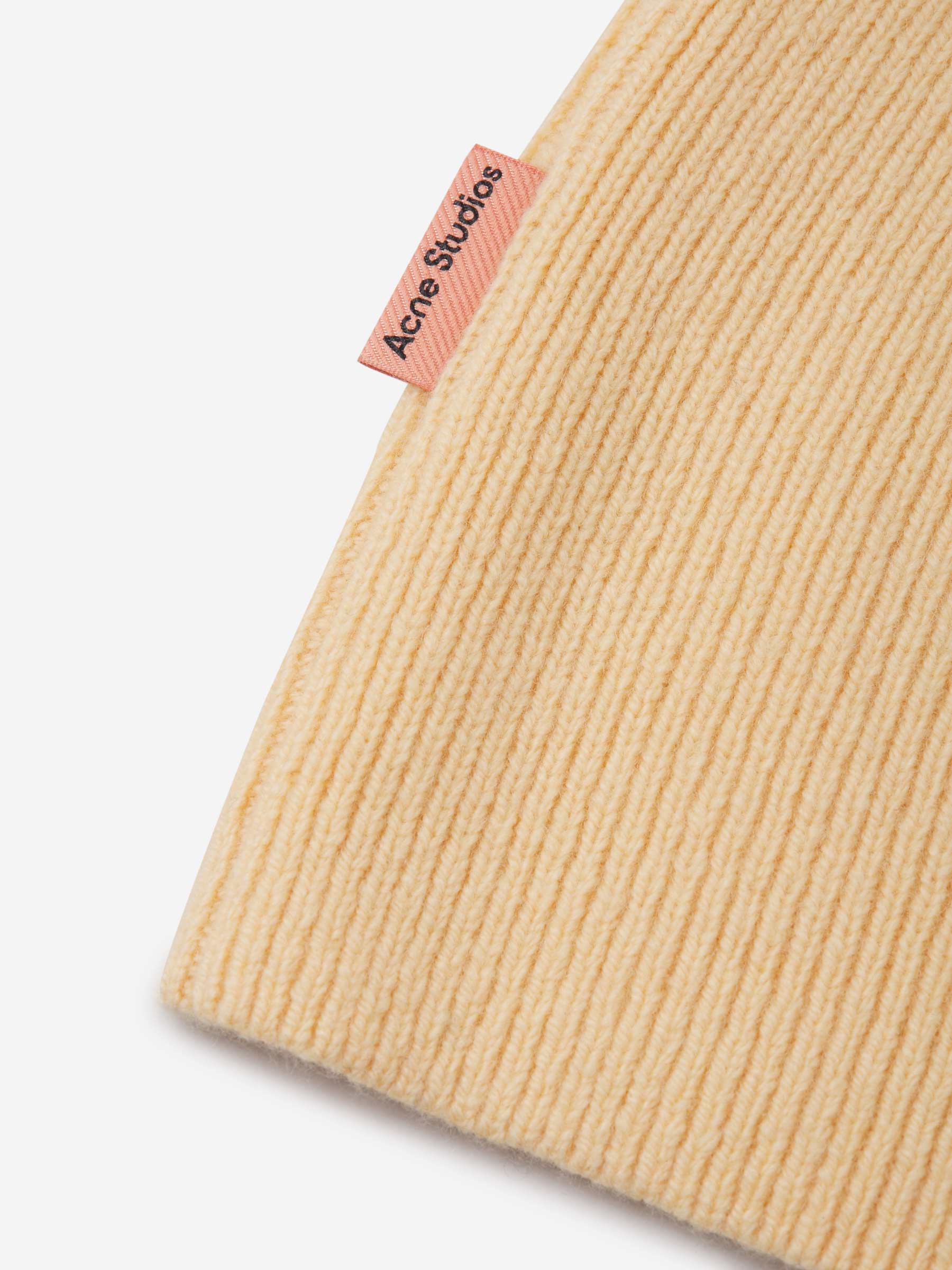 Acne Studios Gorro Canalé Lana Cashmere color Naranja Claro sku 899-001737 02 - Foto 3