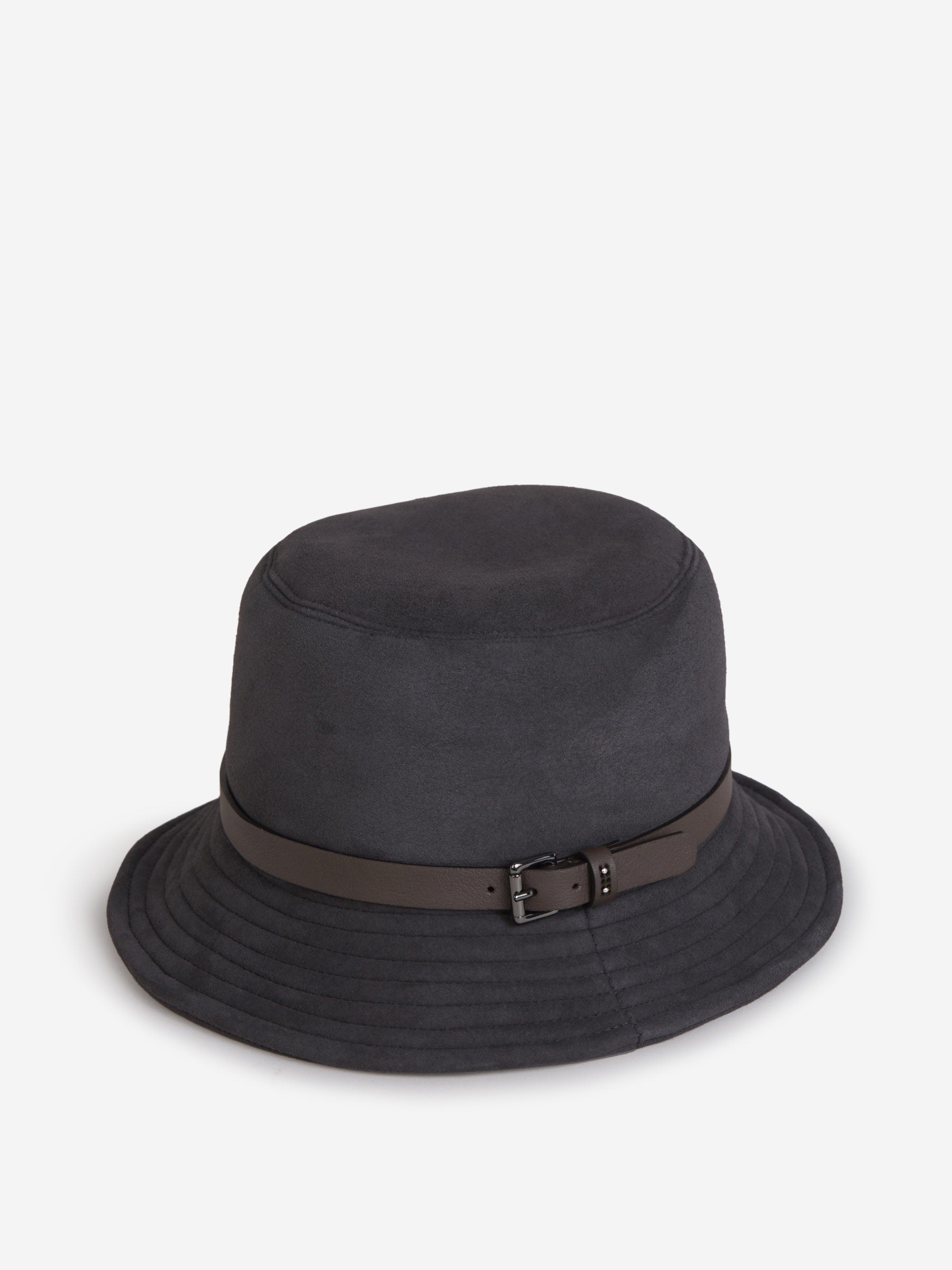 Peserico Sombrero Piel color Gris Oscuro sku 899-001738 02 - Foto 2