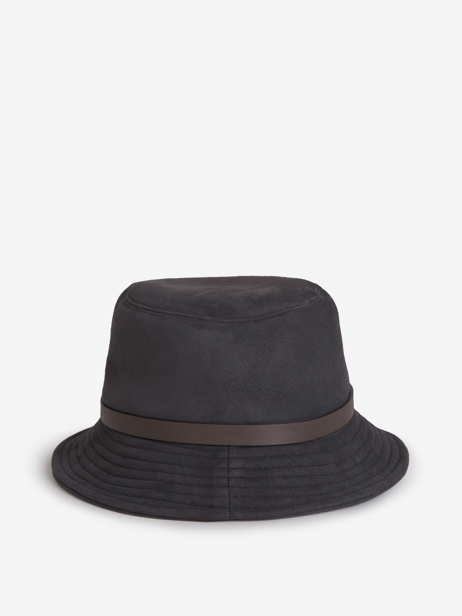 Peserico Sombrero Piel color Gris Oscuro sku 899-001738 02 - Foto 3