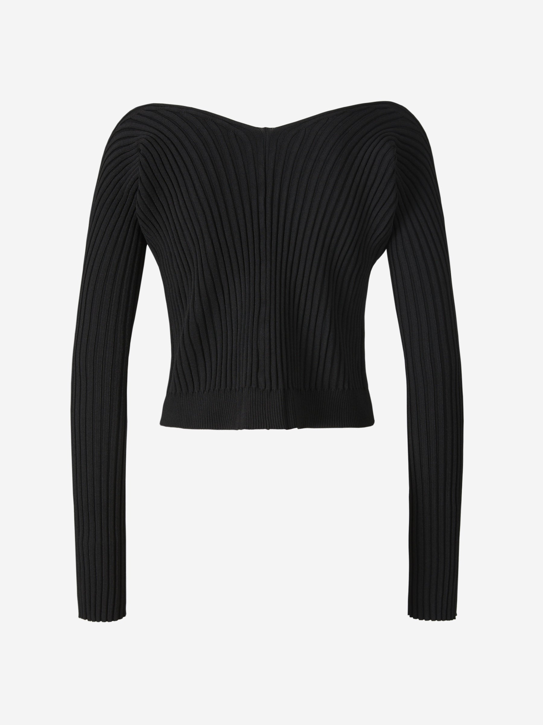 Jacquemus Cárdigan La Malle Pralù color Negro sku 713-000262 01 - Foto 3