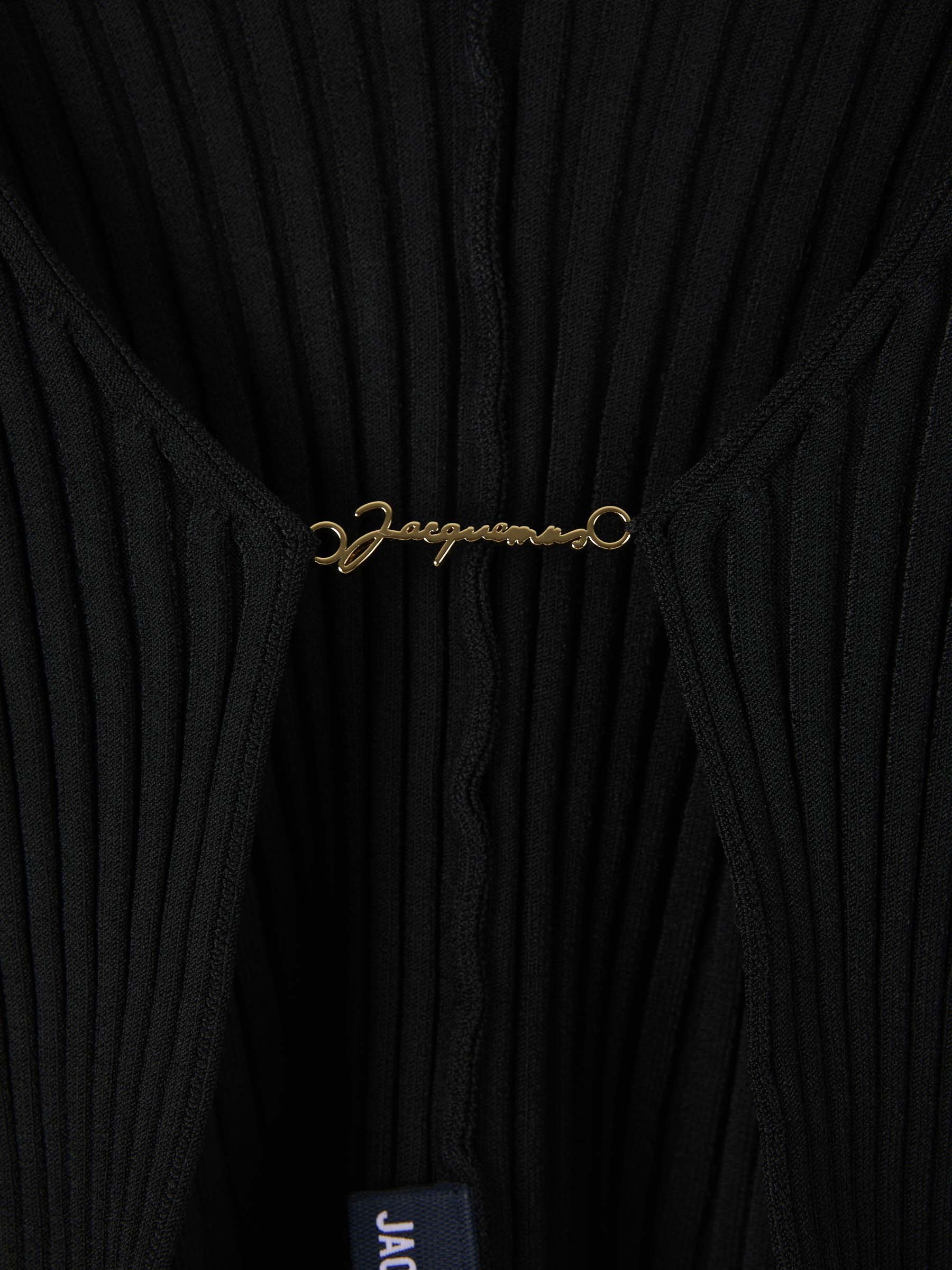 Jacquemus Cárdigan La Malle Pralù color Negro sku 713-000262 01 - Foto 4