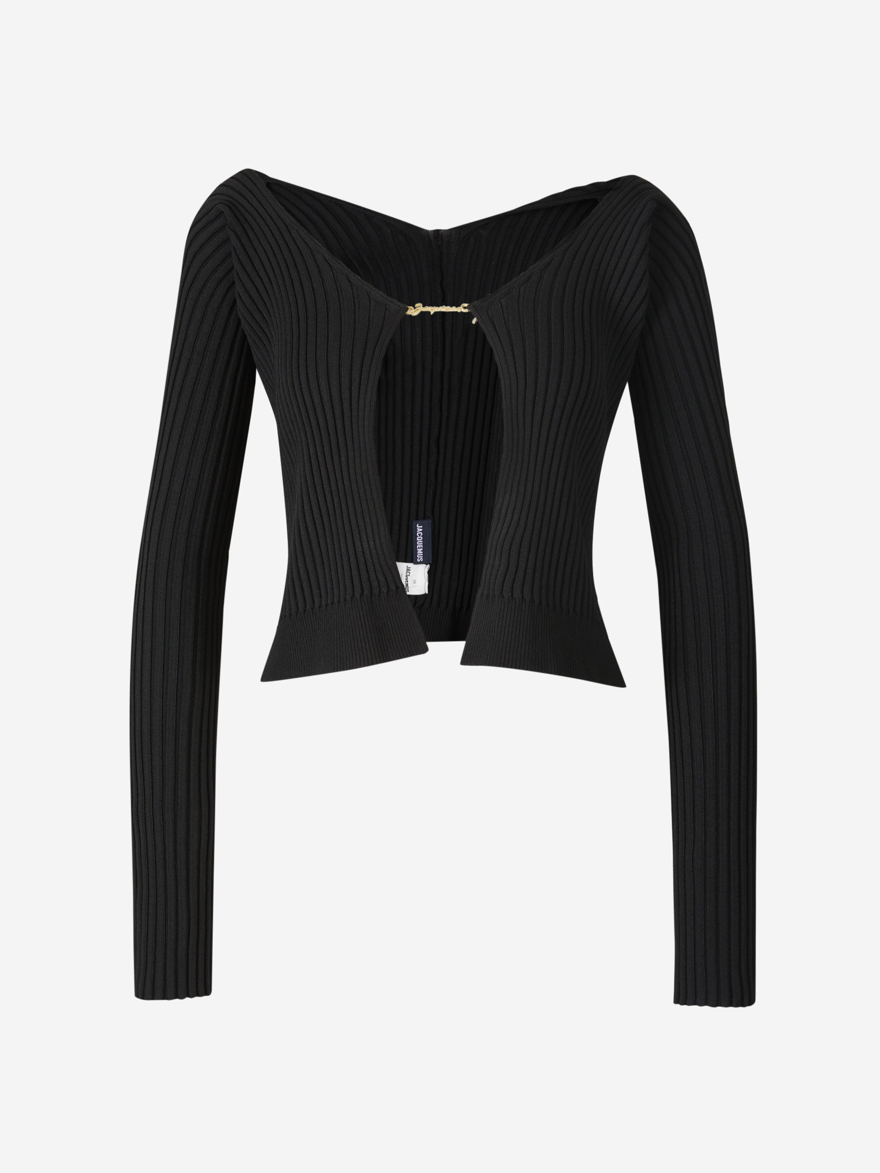 Jacquemus Cárdigan La Malle Pralù color Negro sku 713-000262 01 - Foto 1