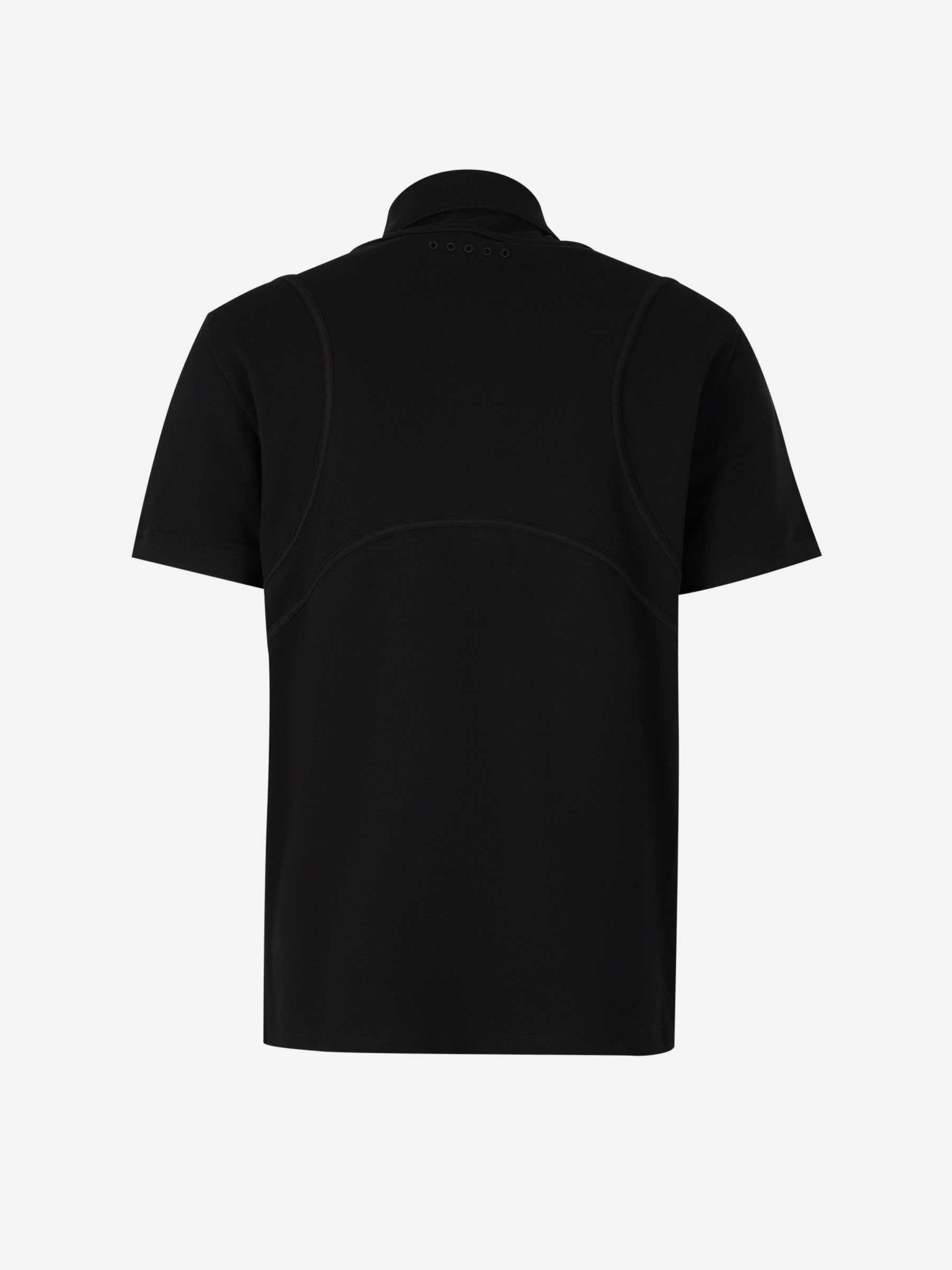 Outlet online Alexander McQueen Hombre Polo Piqué Algodón color Negro sku 552-001437 01 - Foto 2